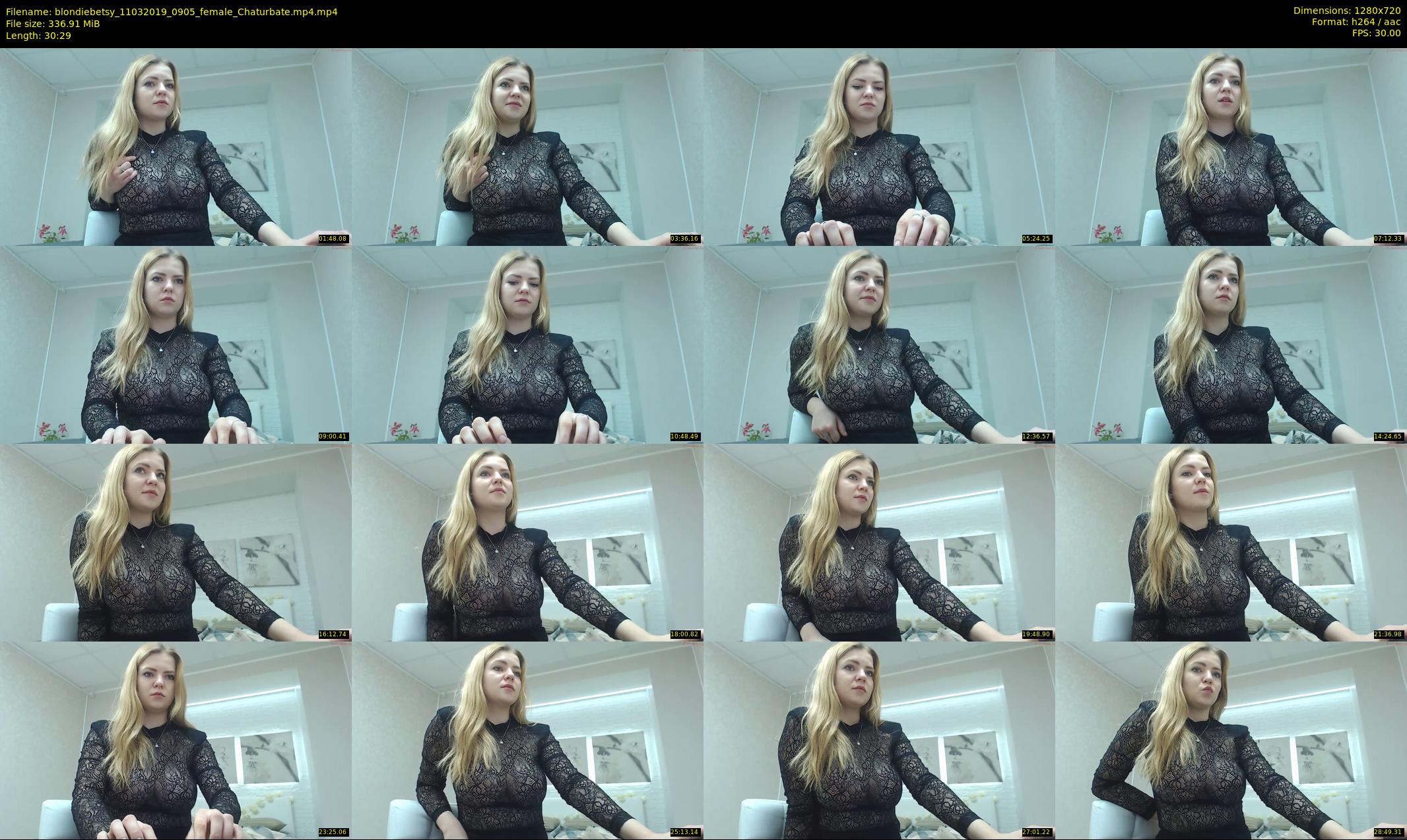 blondiebetsy — 31 minute Chaturbate female cam show recording, 720p, Mar 11, 2019