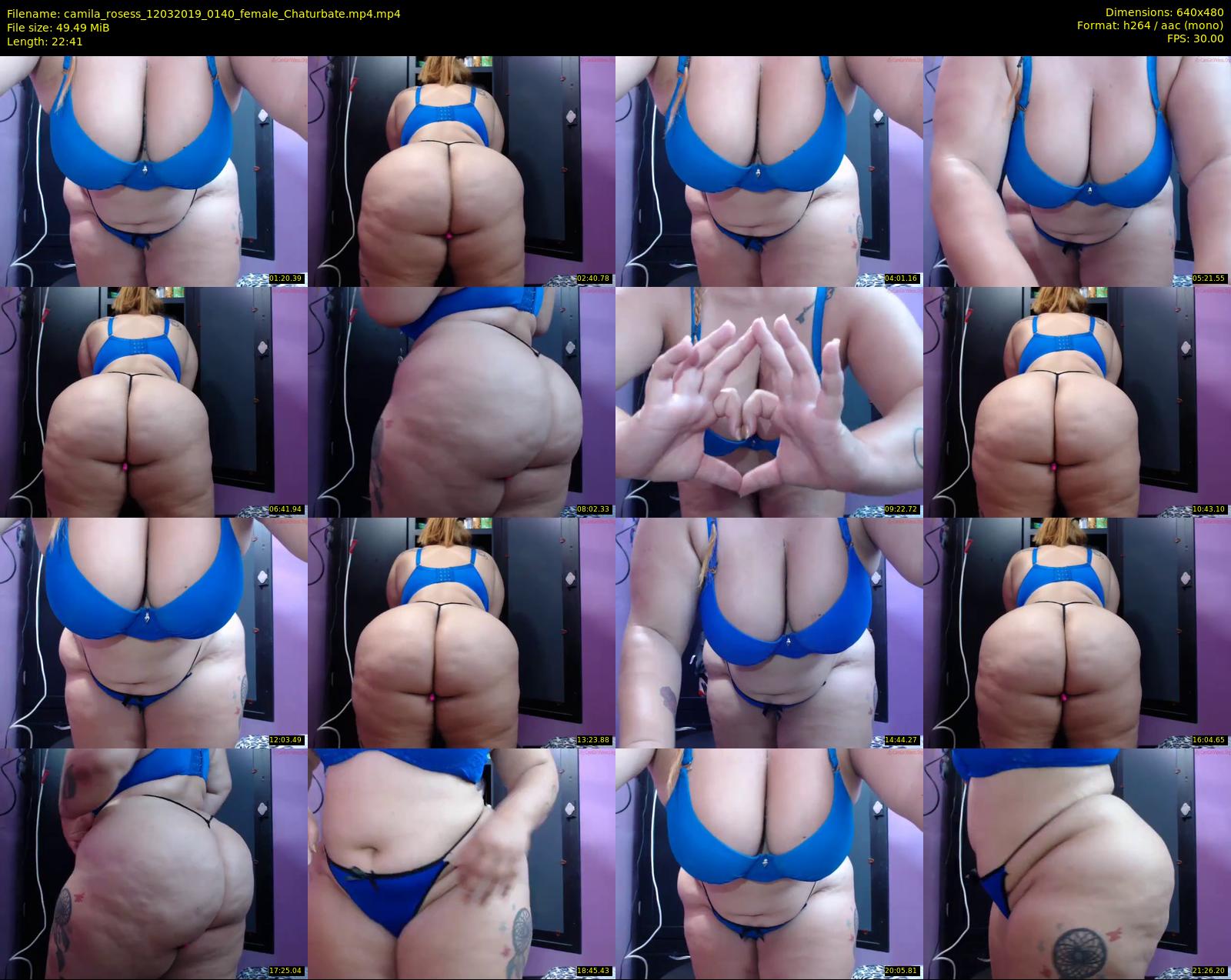 camila_rosess — 23 minute Chaturbate female cam show recording, 480p, Mar 12, 2019