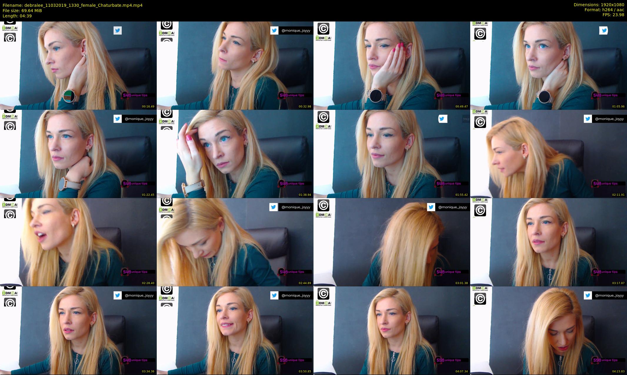 debralee — 5 minute Chaturbate female cam show recording, 1080p, Mar 11, 2019
