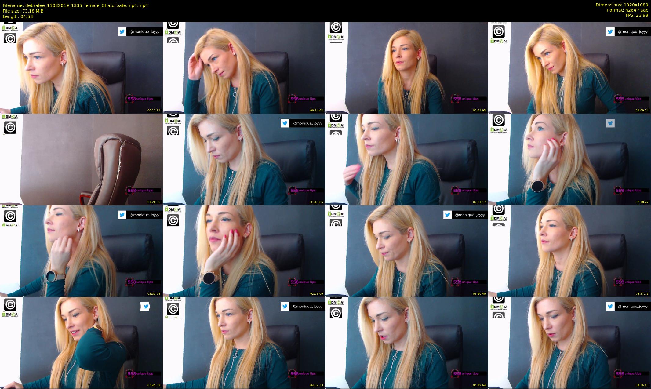 debralee — 5 minute Chaturbate female cam show recording, 1080p, Mar 11, 2019