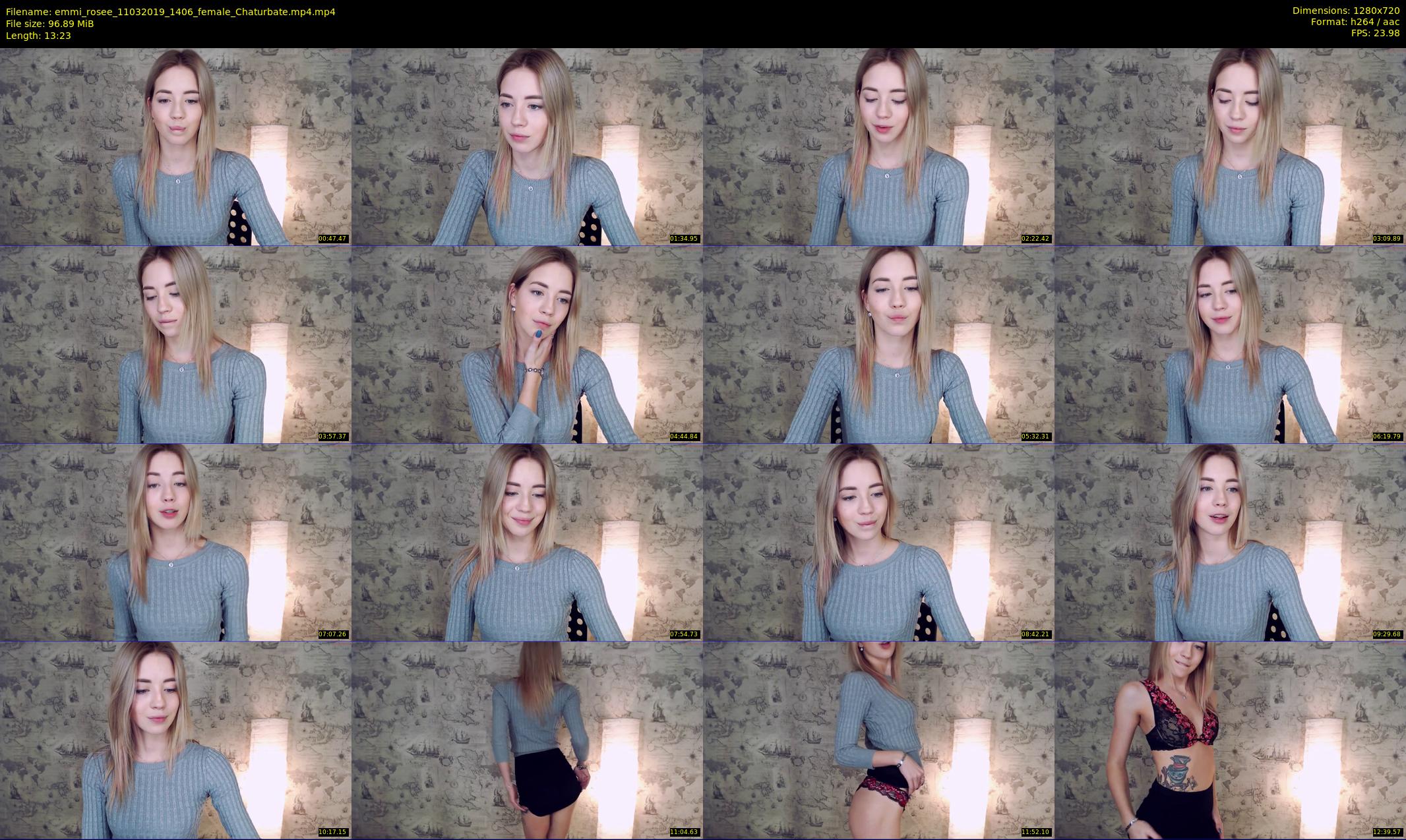 emmi_rosee — 14 minute Chaturbate female cam show recording, 720p, Mar 11, 2019