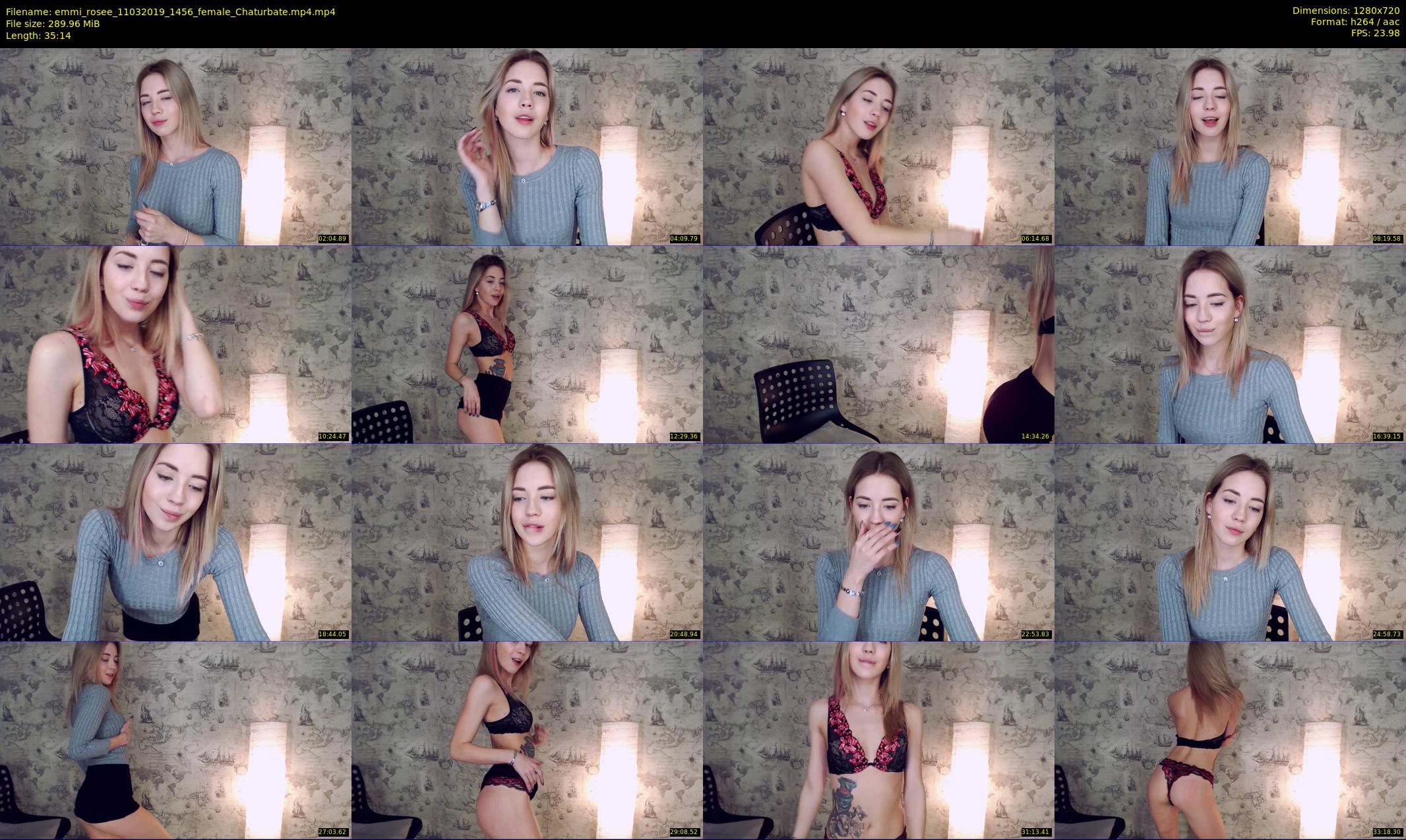 emmi_rosee — 36 minute Chaturbate female cam show recording, 720p, Mar 11, 2019