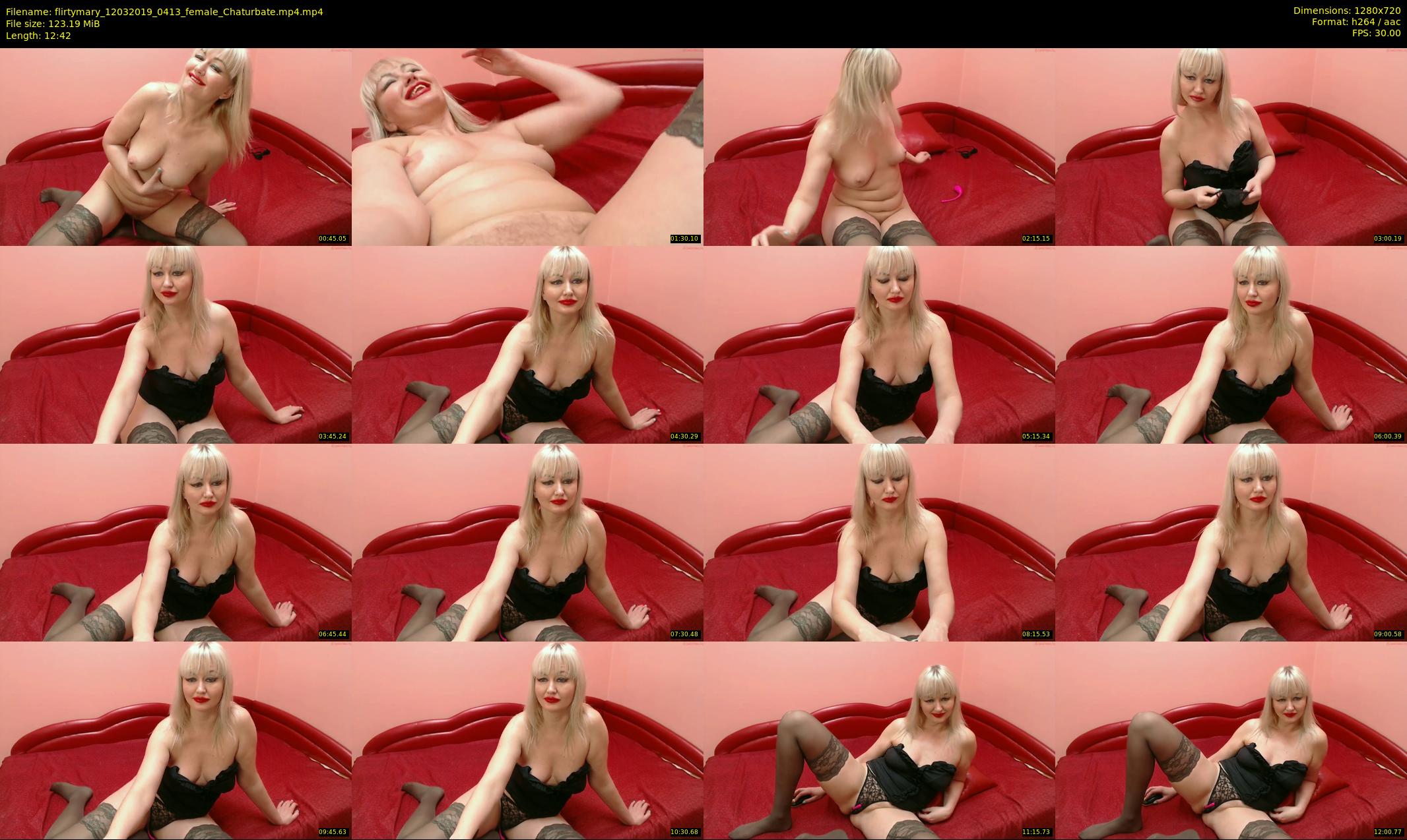 flirtymary — 13 minute Chaturbate female cam show recording, 720p, Mar 12, 2019