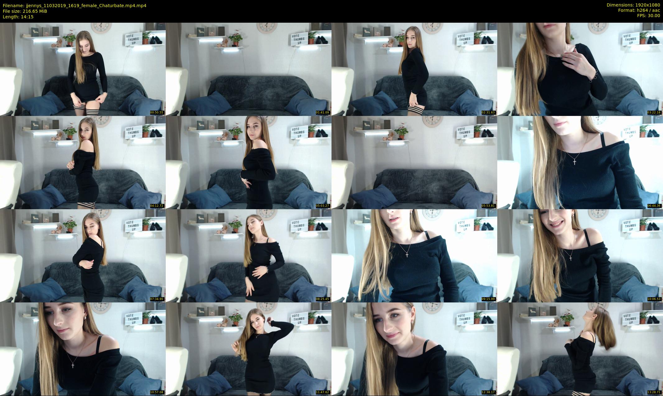 jjennys — 15 minute Chaturbate female cam show recording, 1080p, Mar 11, 2019