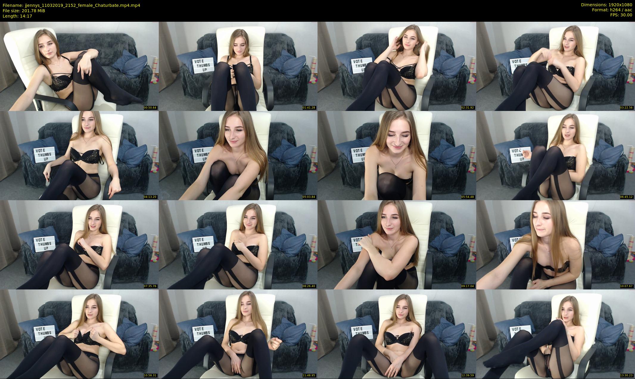 jjennys — 15 minute Chaturbate female cam show recording, 1080p, Mar 11, 2019