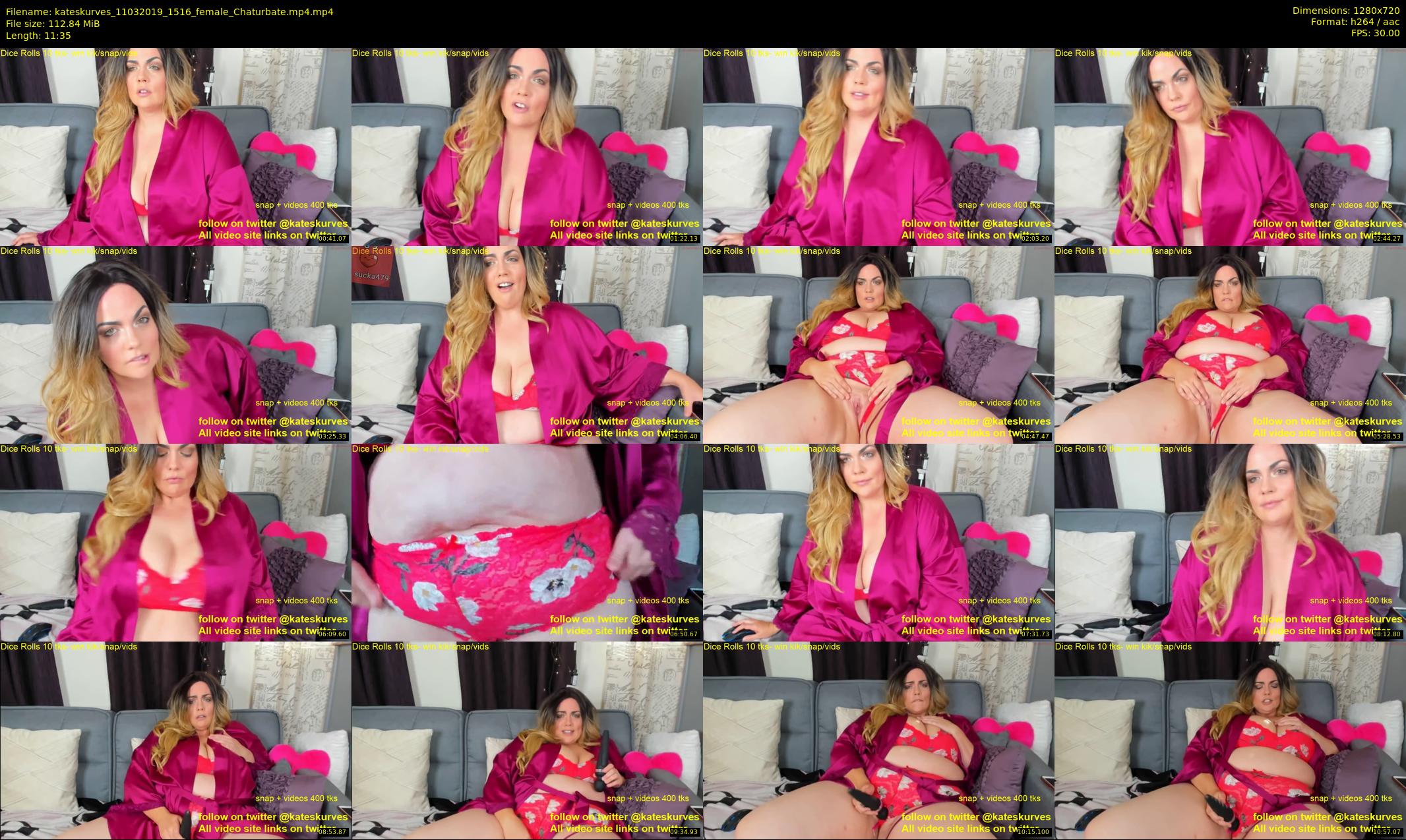 kateskurves — 12 minute Chaturbate female cam show recording, 720p, Mar 11, 2019