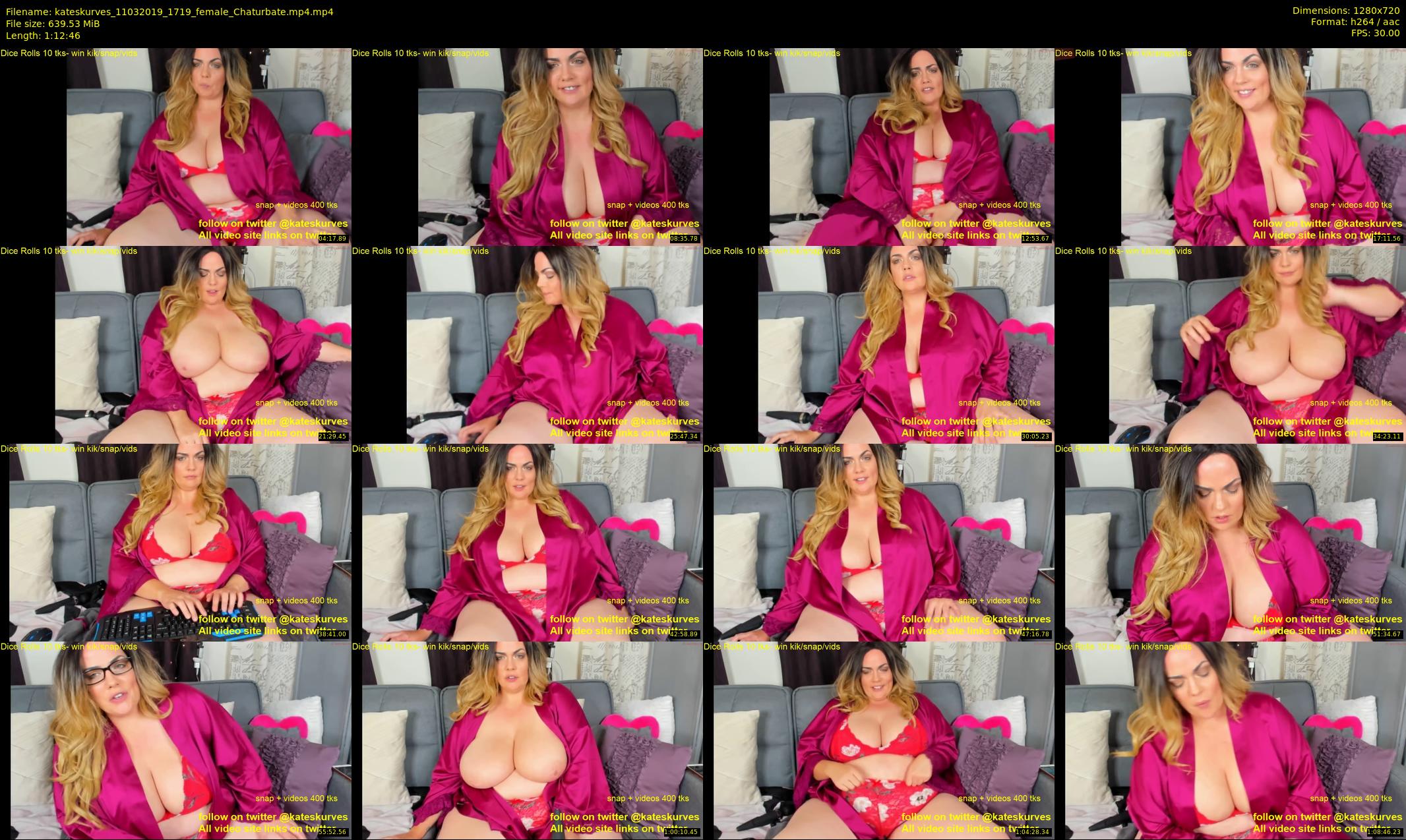 kateskurves — 73 minute Chaturbate female cam show recording, 720p, Mar 11, 2019