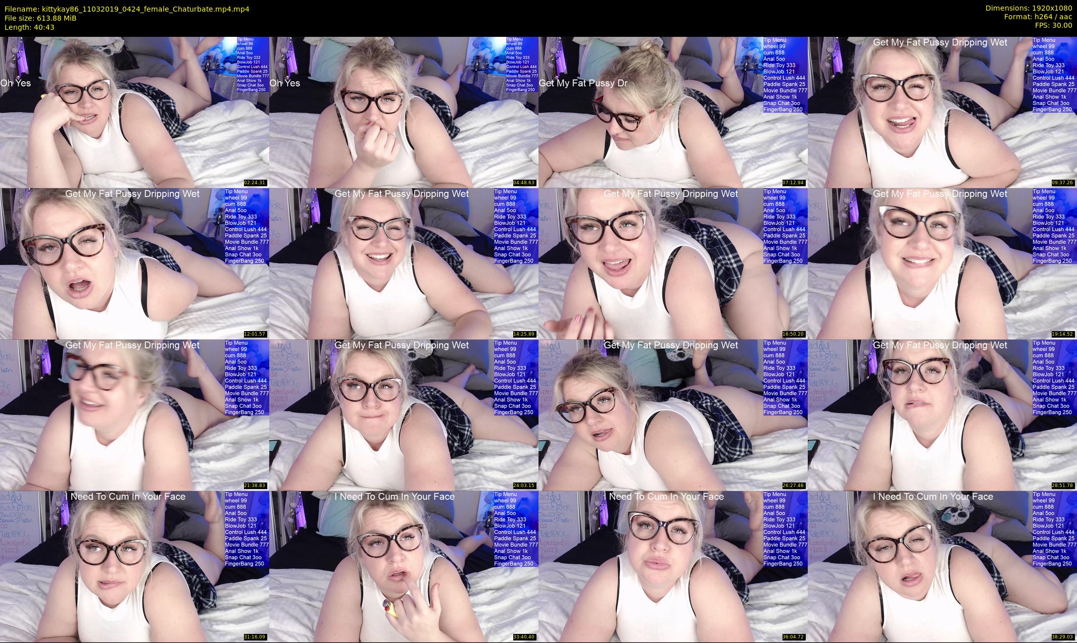kittykay86 — 41 minute Chaturbate female cam show recording, 1080p, Mar 11, 2019