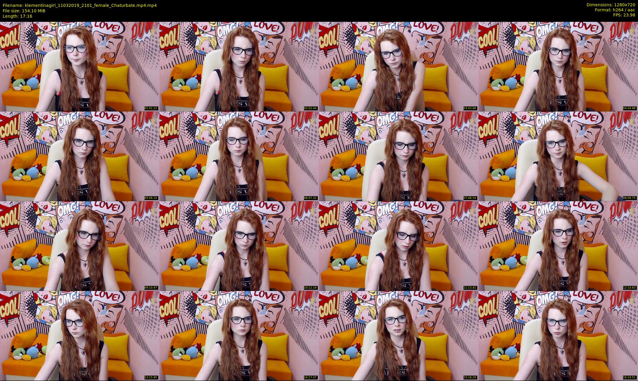 klementinagirl — 18 minute Chaturbate female cam show recording, 720p, Mar 11, 2019
