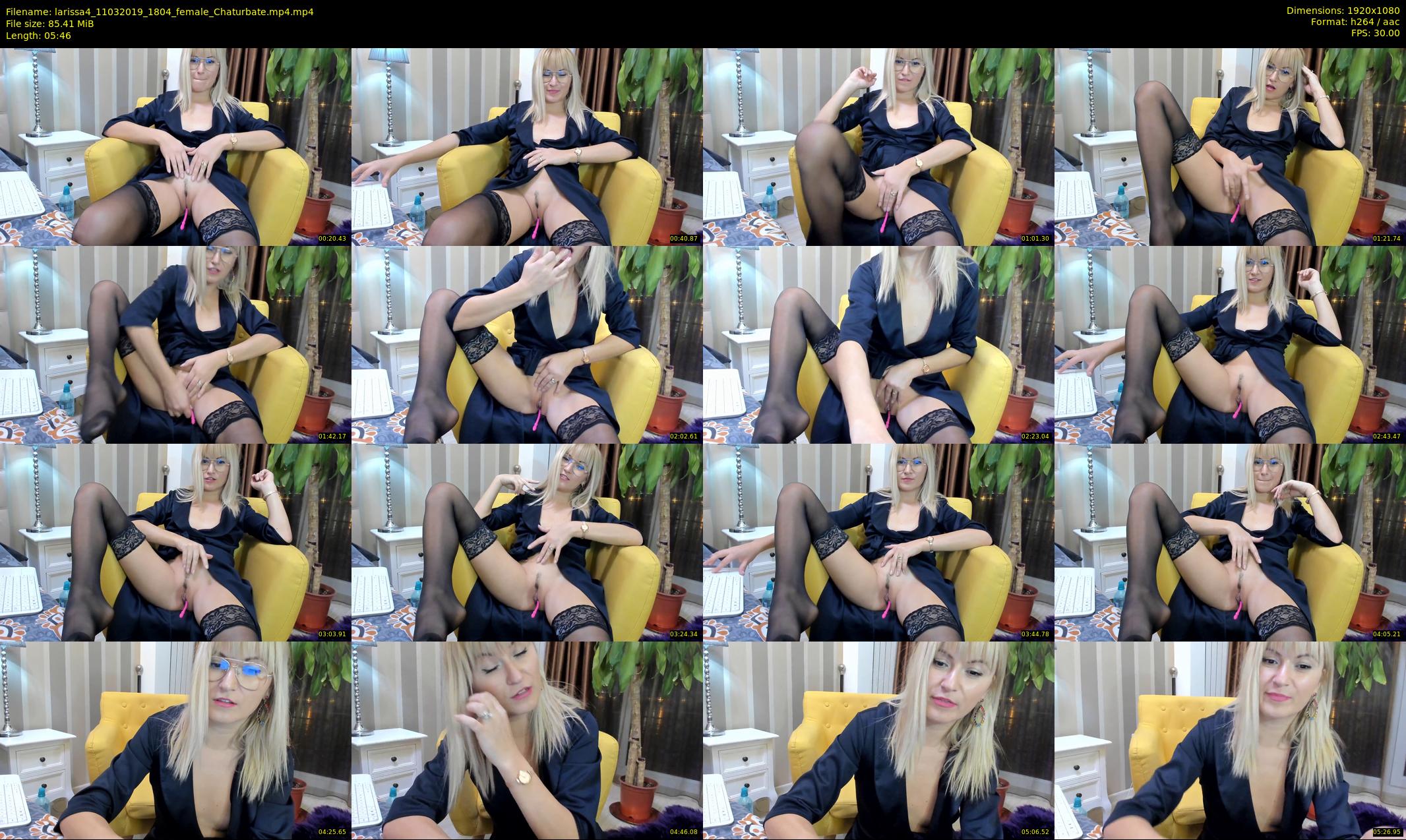larissa4 — 6 minute Chaturbate female cam show recording, 1080p, Mar 11, 2019
