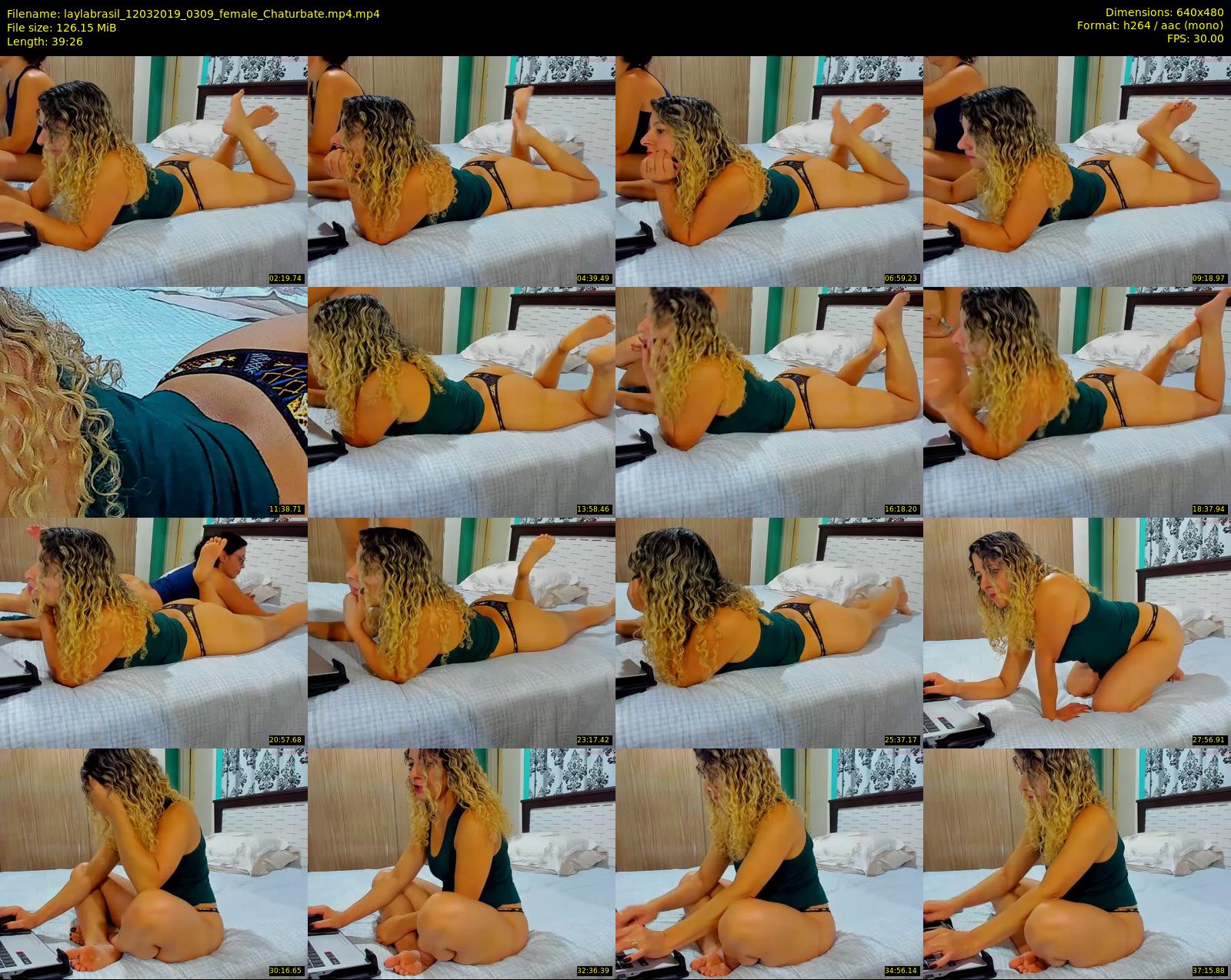 laylabrasil — 40 minute Chaturbate female cam show recording, 480p, Mar 12, 2019