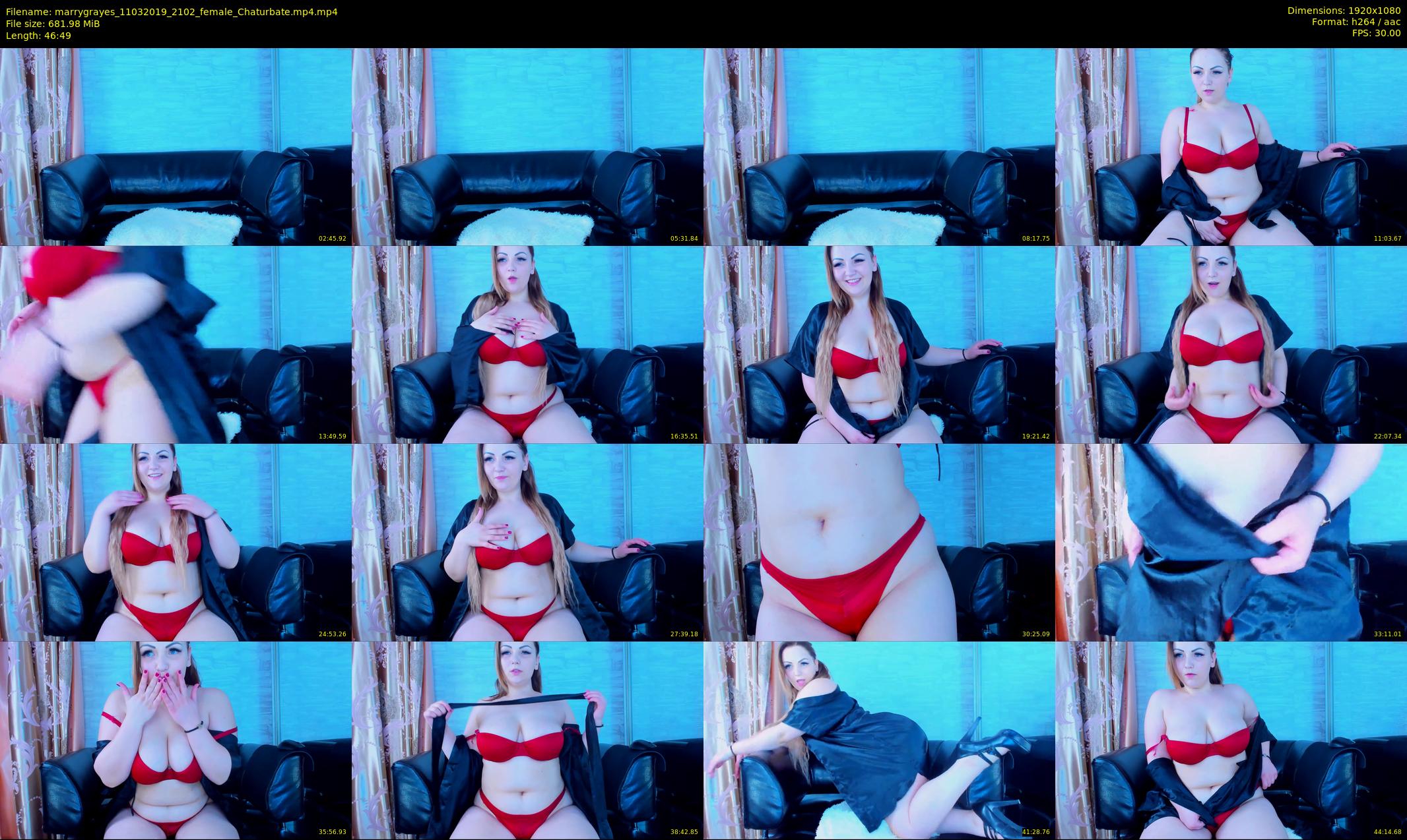 marrygrayes — 47 minute Chaturbate female cam show recording, 1080p, Mar 11, 2019