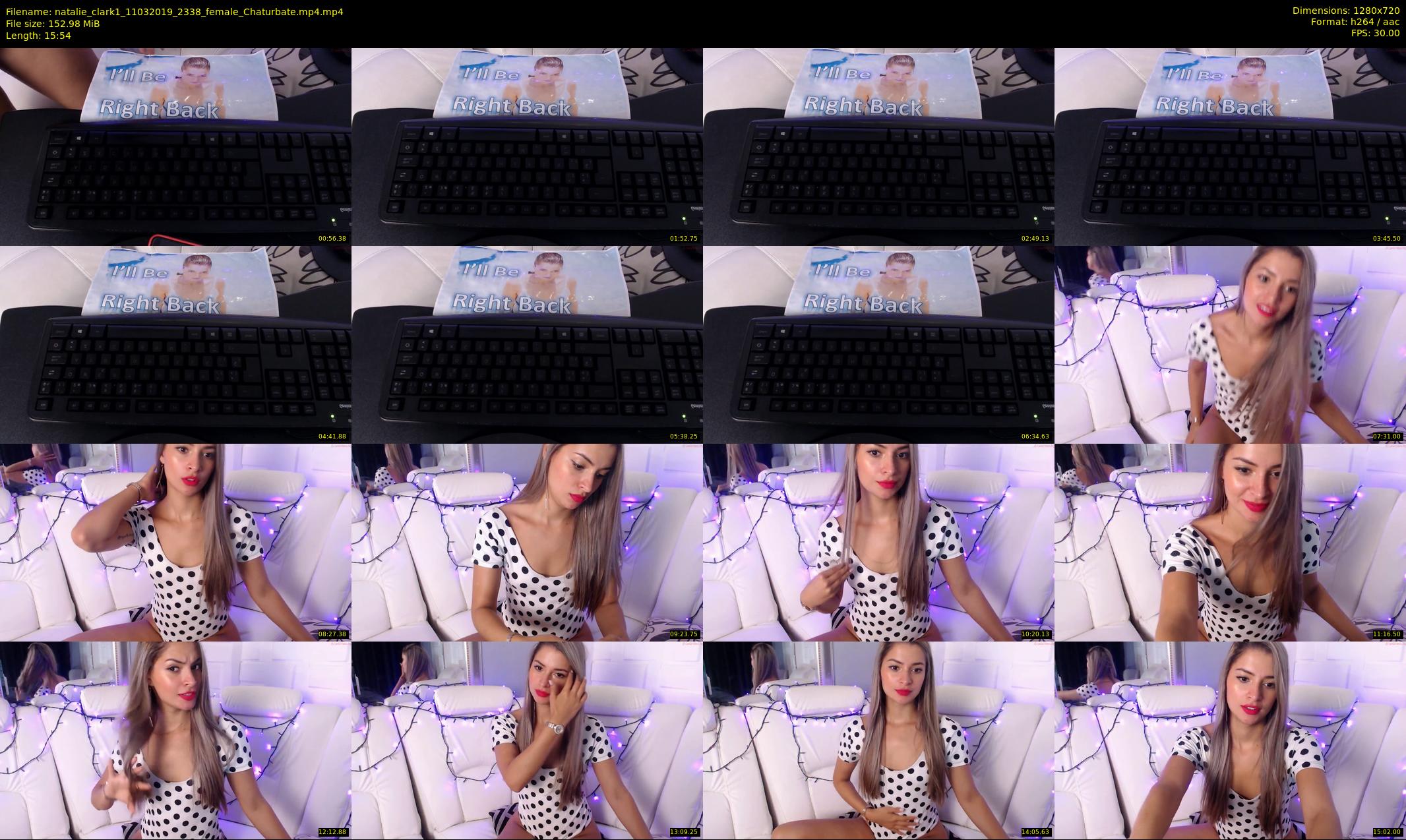 natalie_clark1 — 16 minute Chaturbate female cam show recording, 720p, Mar 11, 2019