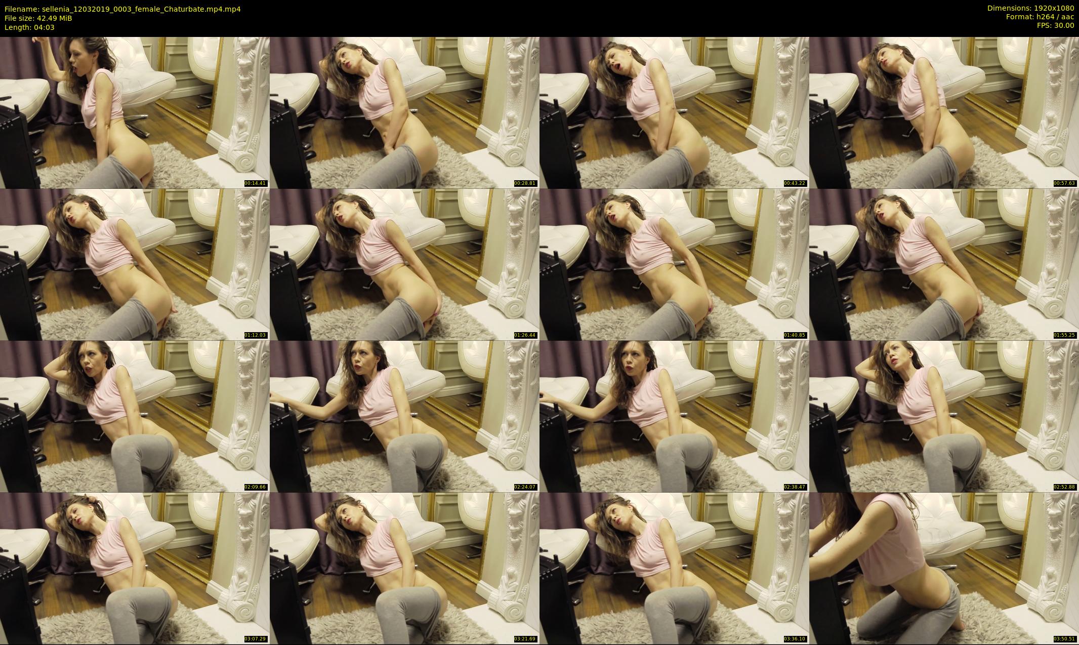 sellenia — 5 minute Chaturbate female cam show recording, 1080p, Mar 12, 2019