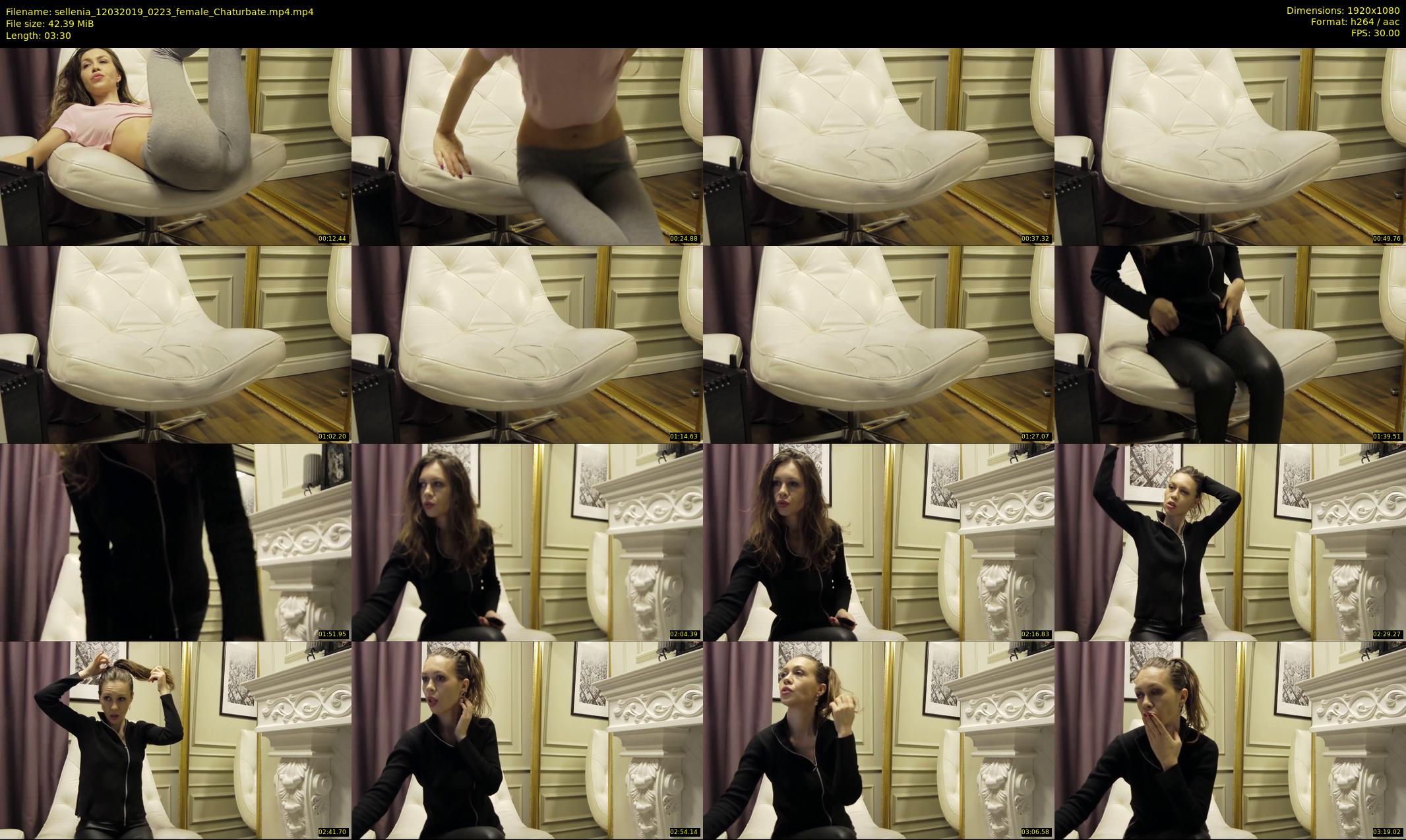 sellenia — 4 minute Chaturbate female cam show recording, 1080p, Mar 12, 2019