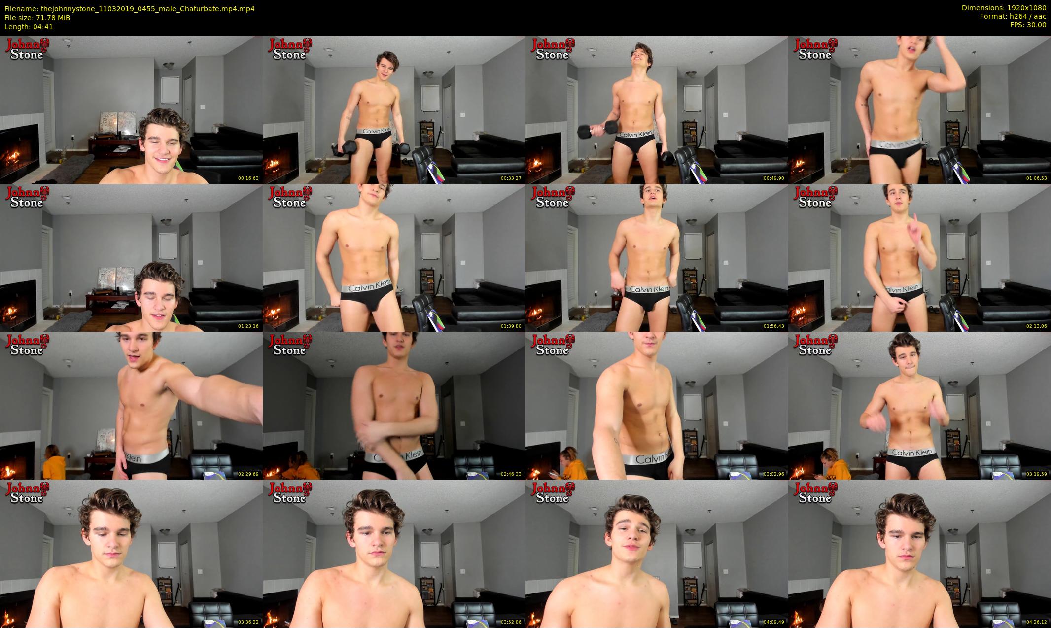 thejohnnystone — 5 minute Chaturbate male cam show recording, 1080p, Mar 11, 2019