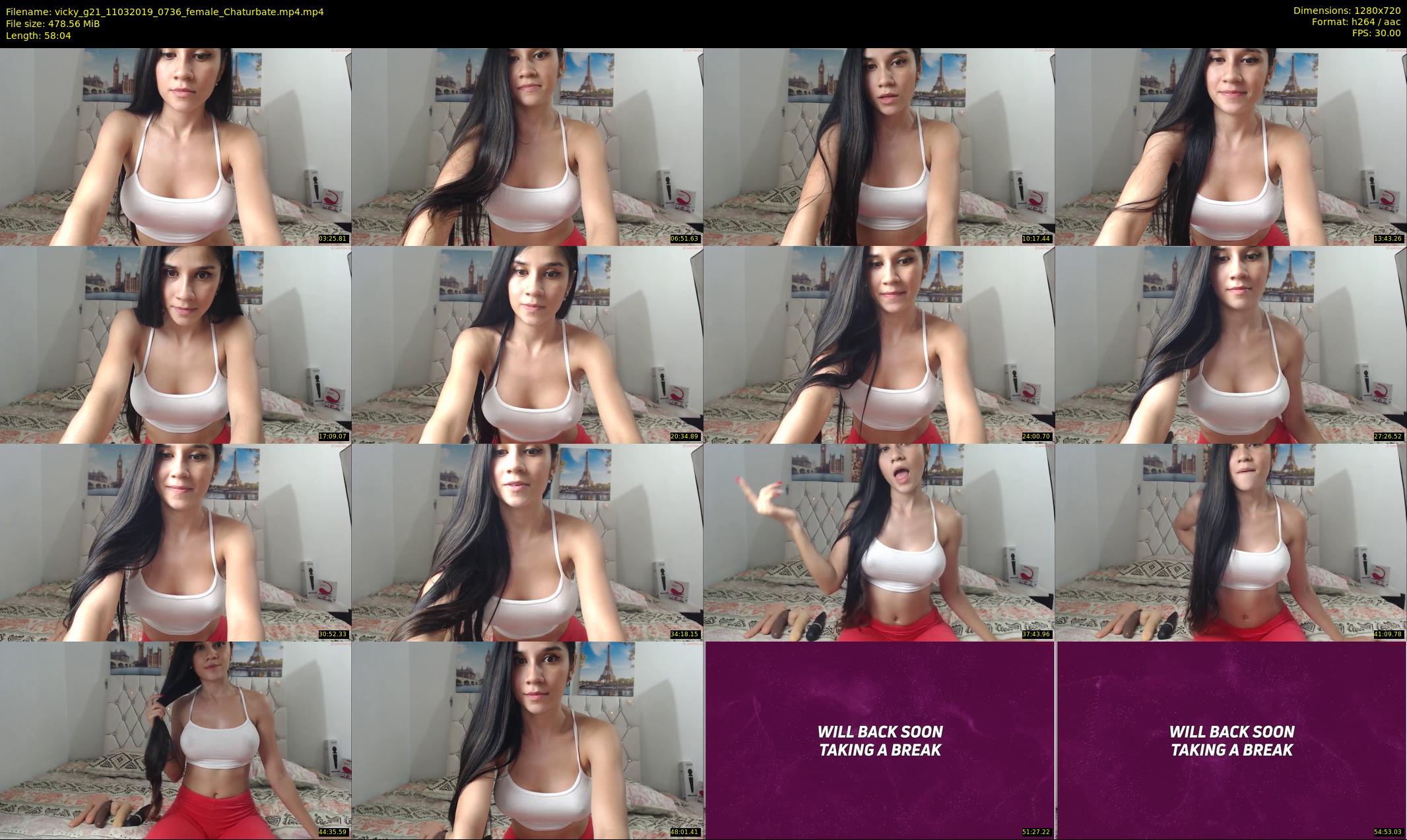 vicky_g21 — 59 minute Chaturbate female cam show recording, 720p, Mar 11, 2019