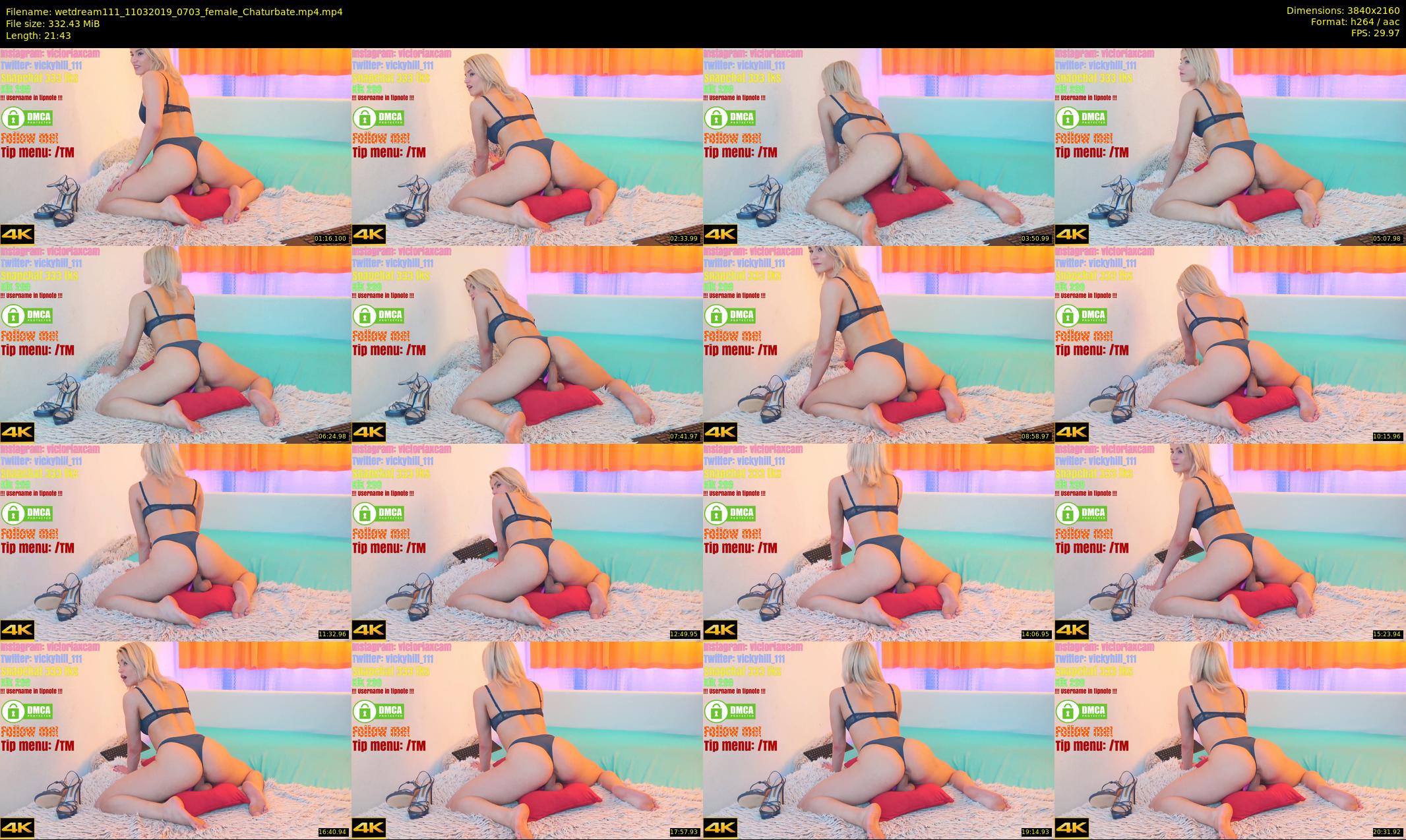 wetdream111 — 22 minute Chaturbate couple cam show recording, 4K, Mar 11, 2019