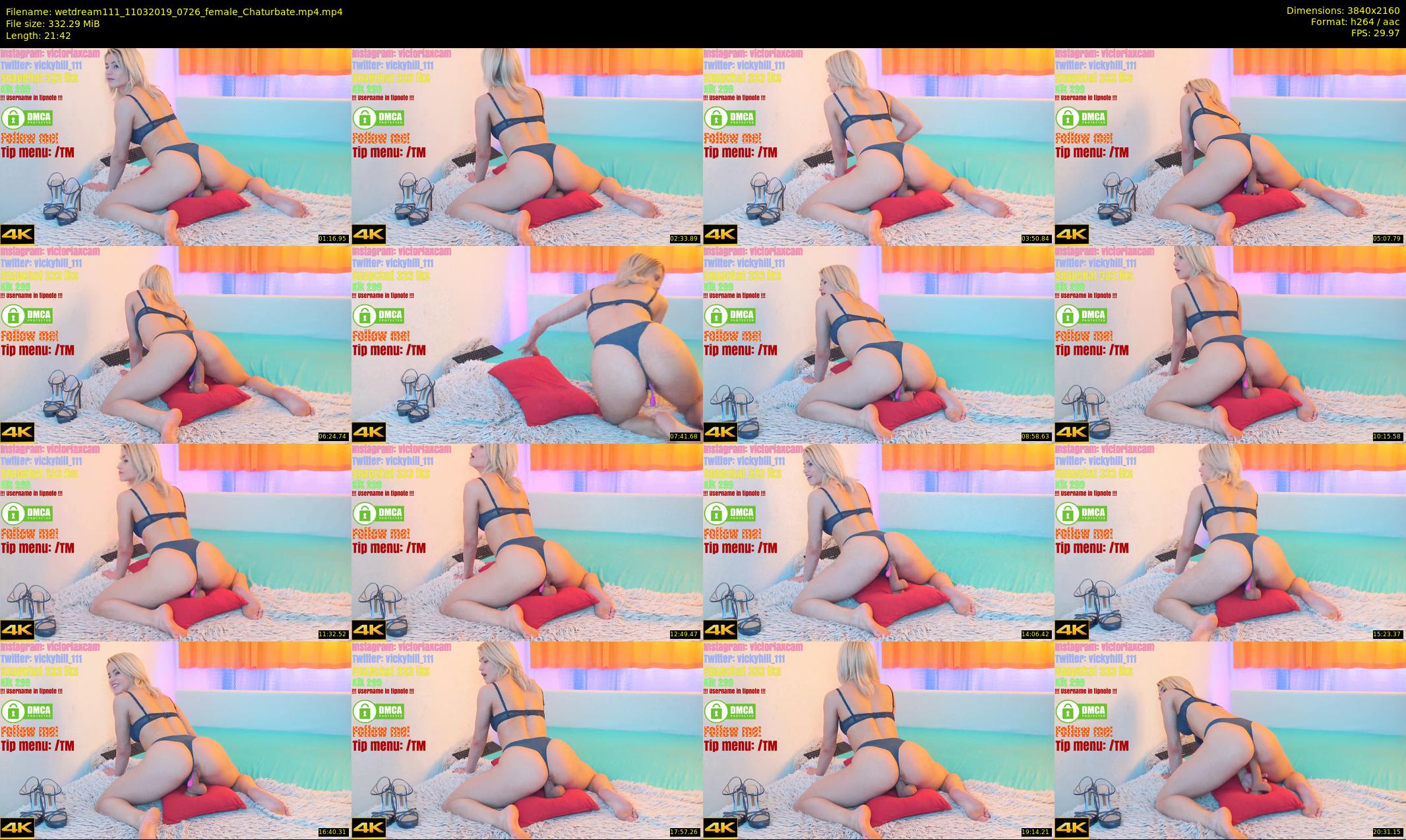wetdream111 — 22 minute Chaturbate couple cam show recording, 4K, Mar 11, 2019