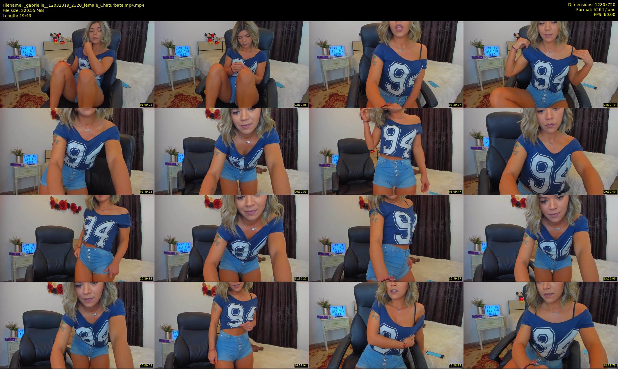_gabrielle_ — 20 minute Chaturbate female cam show recording, 720p, Mar 12, 2019