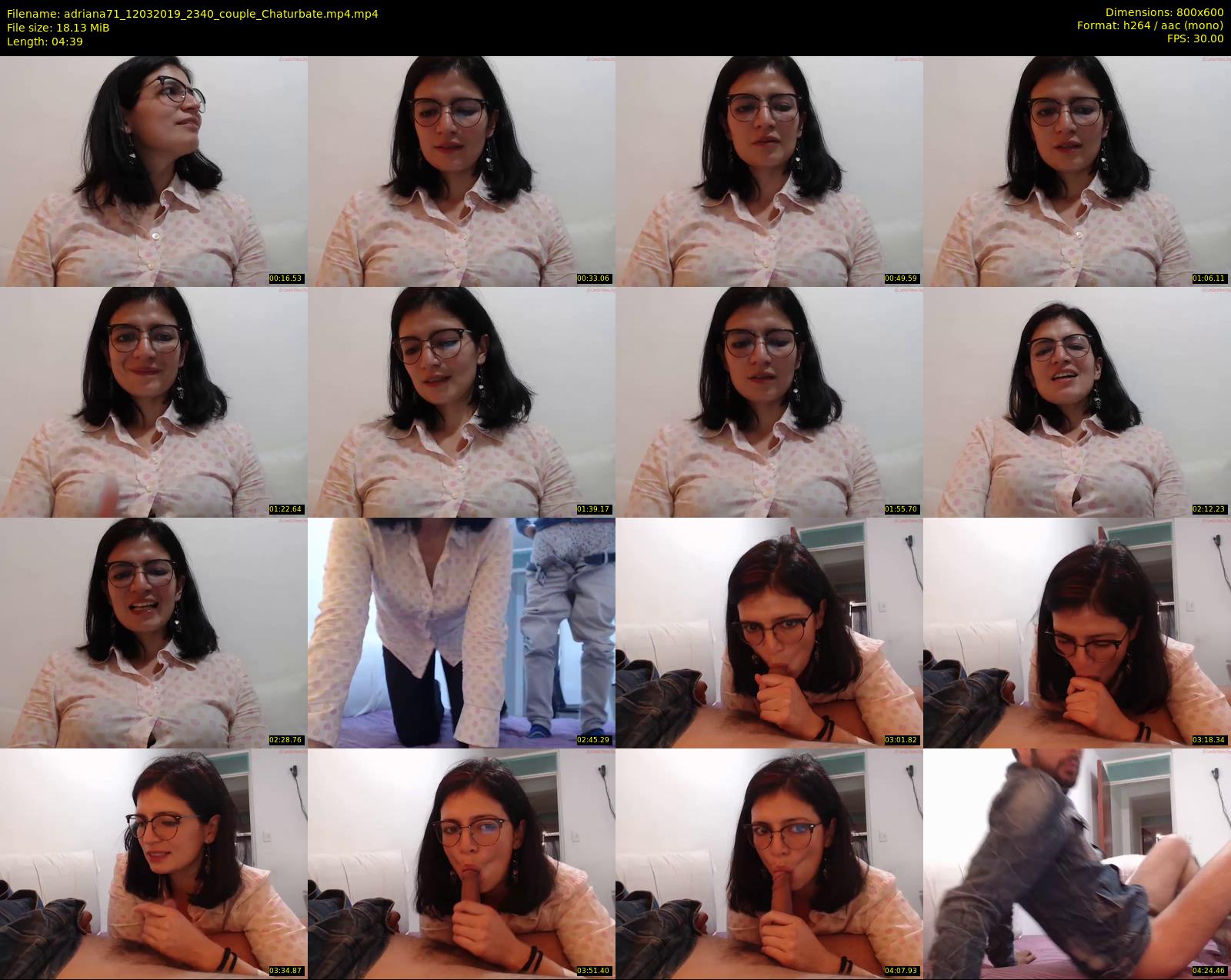 adriana71 — 5 minute Chaturbate couple cam show recording, 480p, Mar 12, 2019