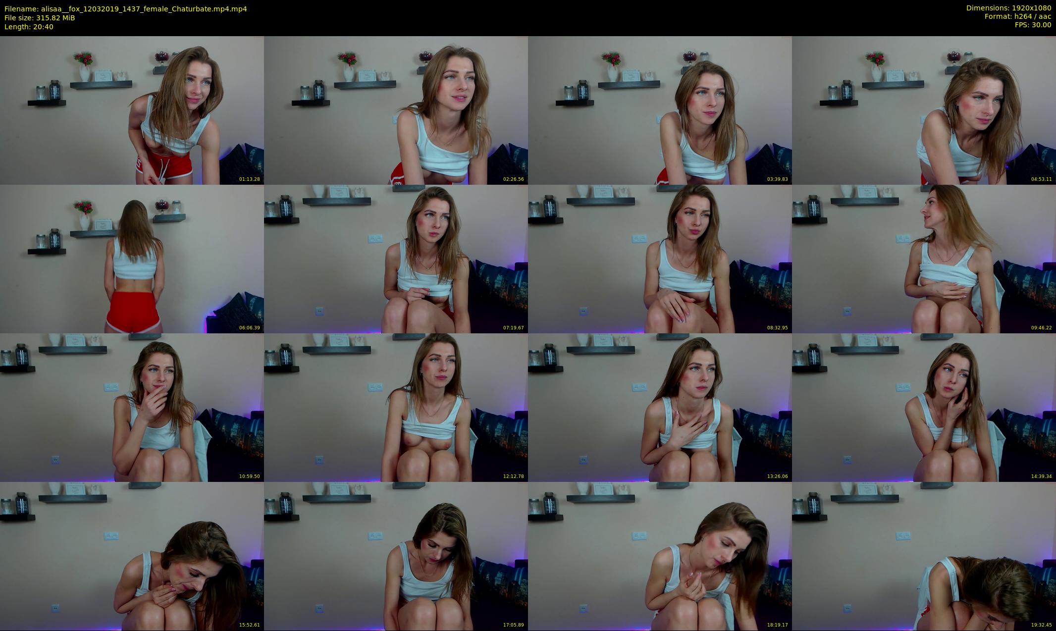 alisaa__fox — 21 minute Chaturbate female cam show recording, 1080p, Mar 12, 2019
