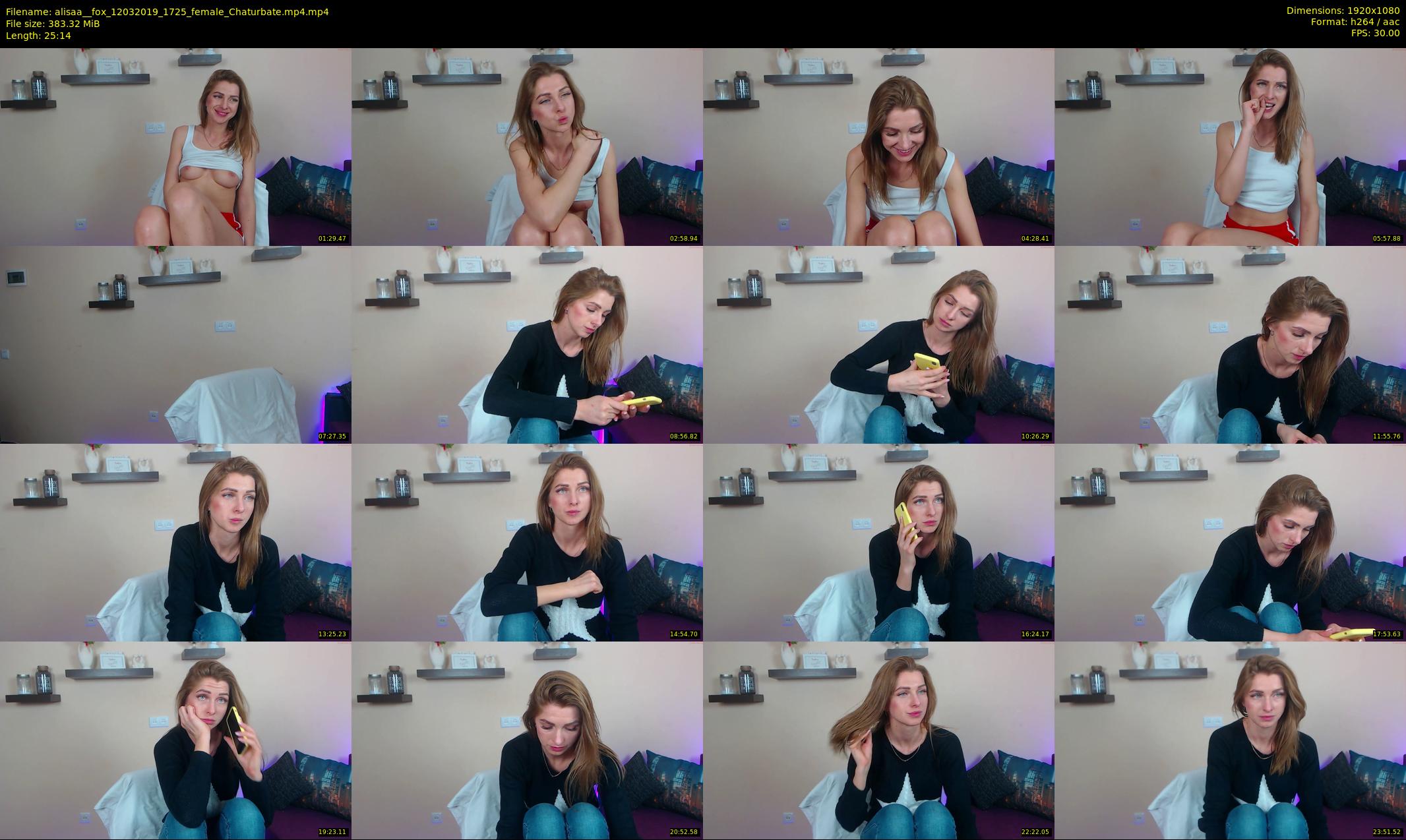 alisaa__fox — 26 minute Chaturbate female cam show recording, 1080p, Mar 12, 2019