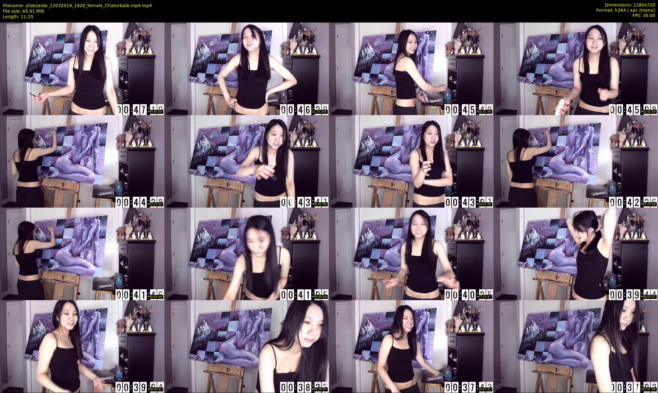 alizezaide — 12 minute Chaturbate female cam show recording, 720p, Mar 12, 2019