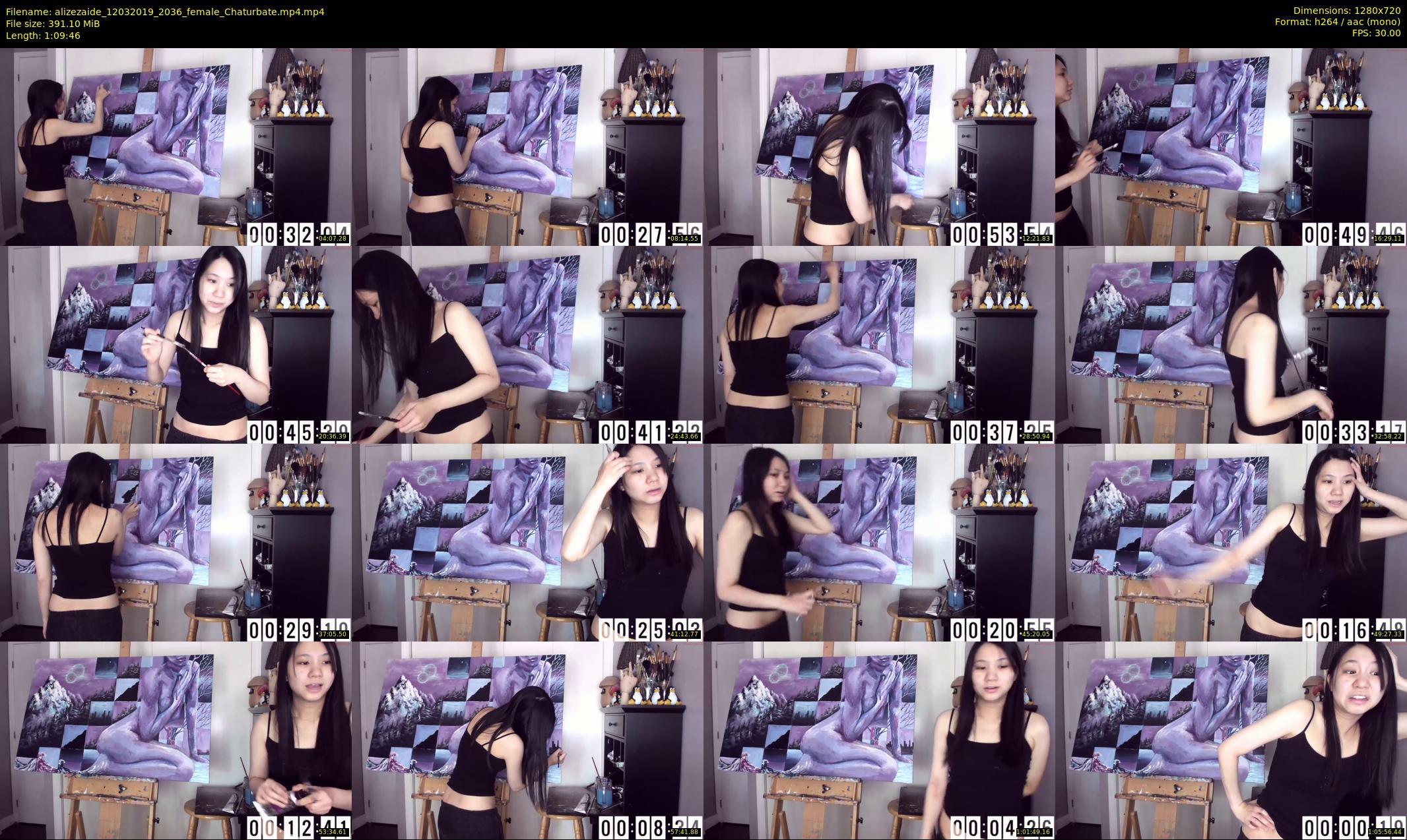 alizezaide — 70 minute Chaturbate female cam show recording, 720p, Mar 12, 2019