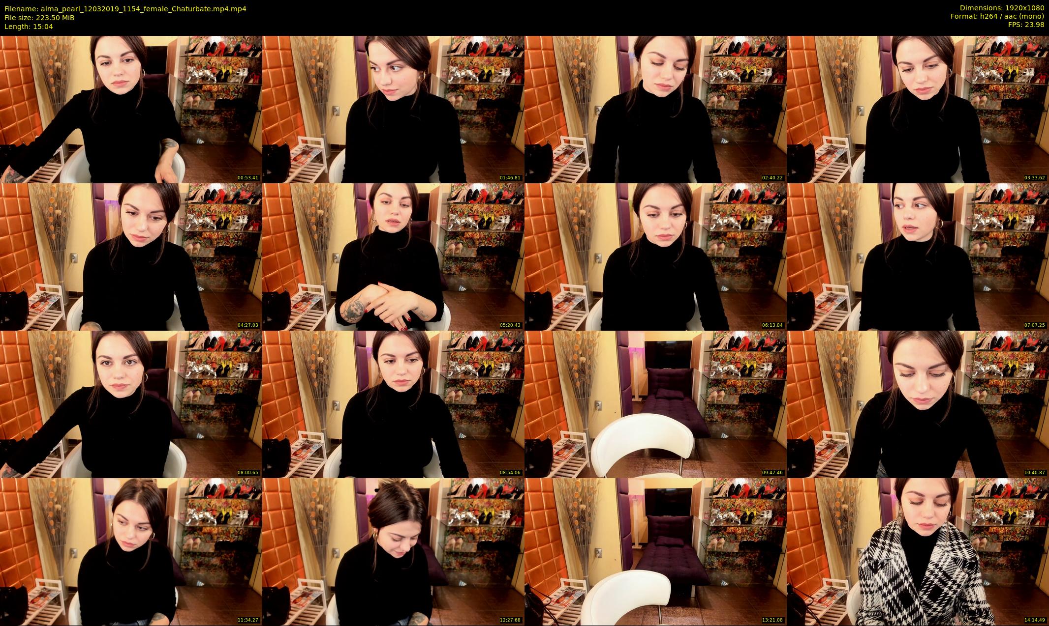alma_pearl — 16 minute Chaturbate female cam show recording, 1080p, Mar 12, 2019