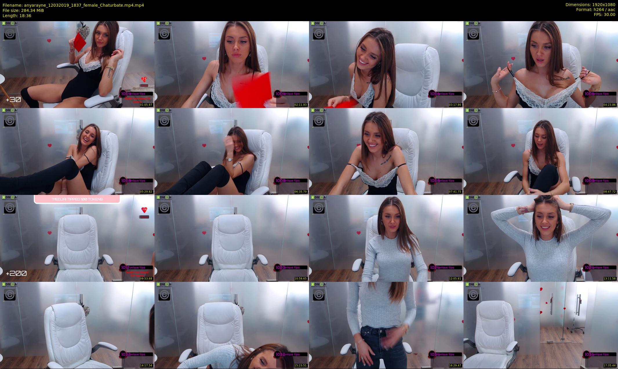 anyarayne — 19 minute Chaturbate female cam show recording, 1080p, Mar 12, 2019