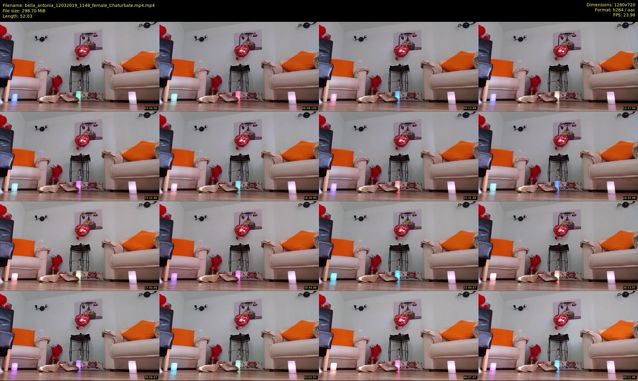 bella_antonia — 53 minute Chaturbate female cam show recording, 720p, Mar 12, 2019