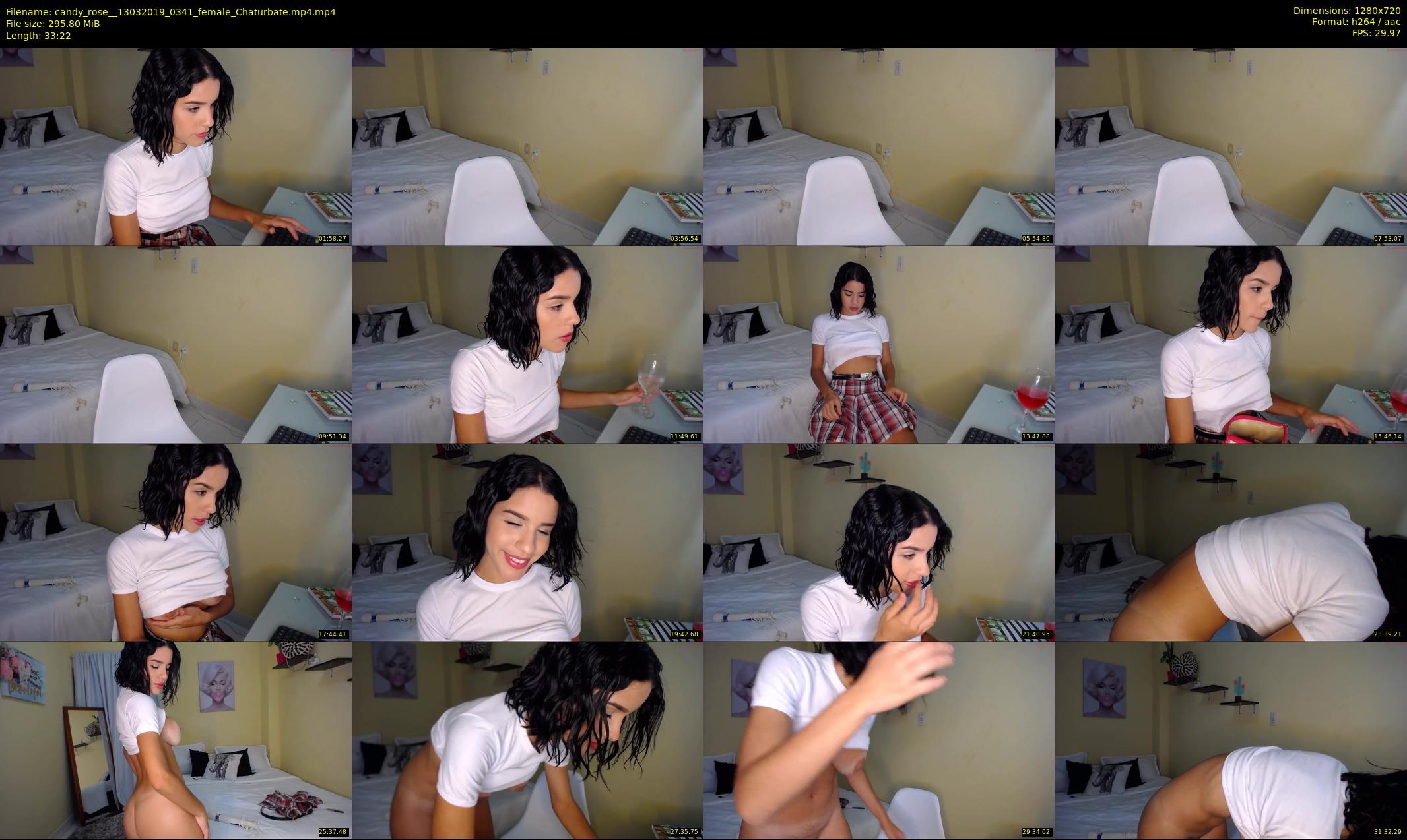 candy_rose_ — 34 minute Chaturbate female cam show recording, 720p, Mar 13, 2019