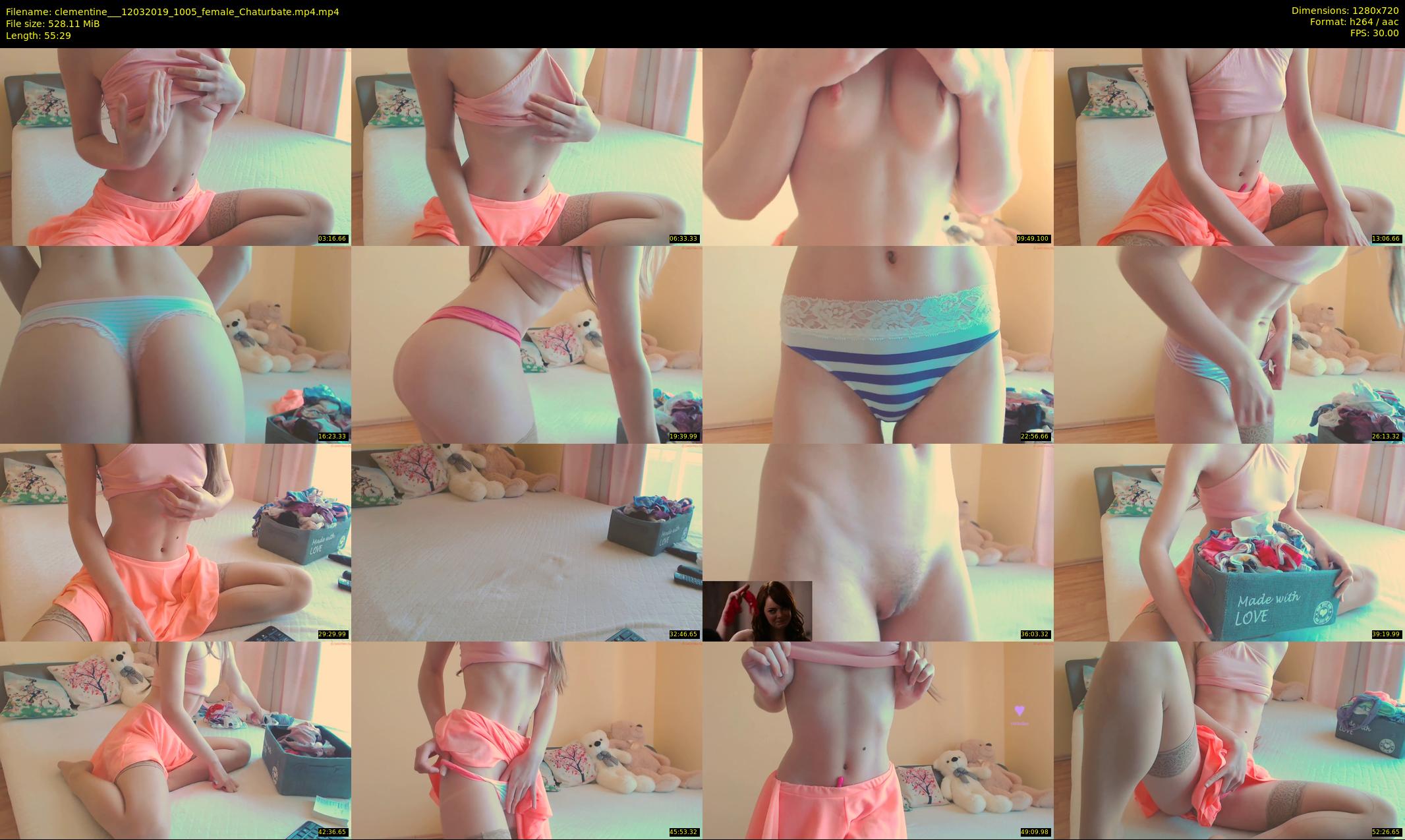 clementine__ — 56 minute Chaturbate female cam show recording, 720p, Mar 12, 2019
