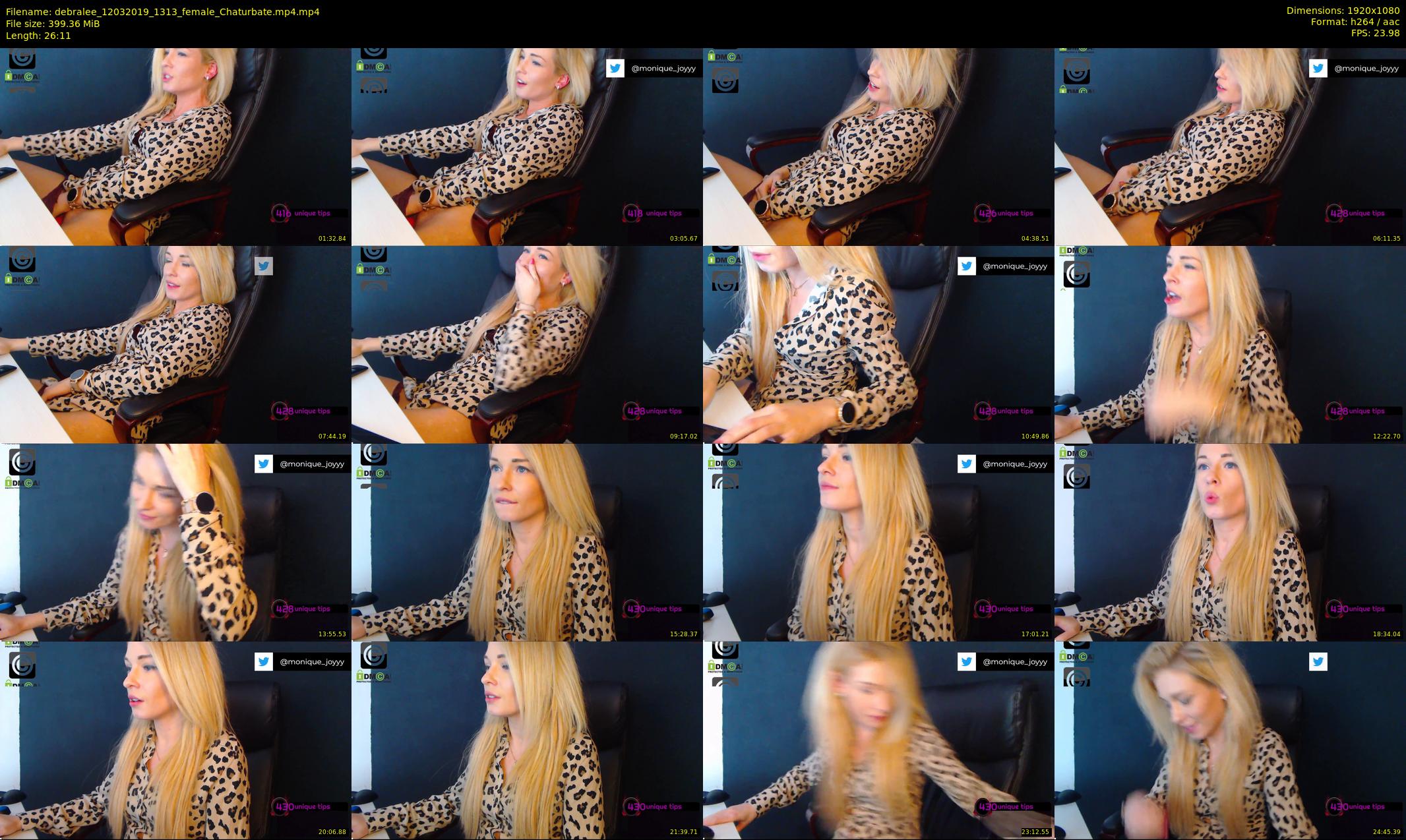 debralee — 27 minute Chaturbate female cam show recording, 1080p, Mar 12, 2019