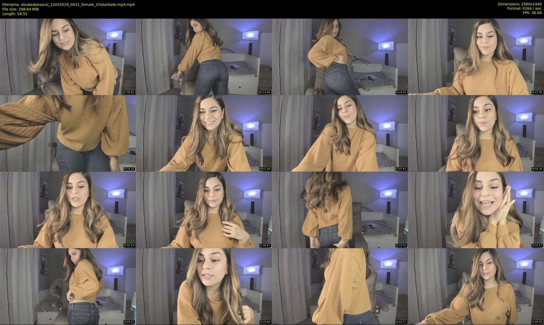 doubedeesarai — 19 minute Chaturbate female cam show recording, 1080p, Mar 12, 2019