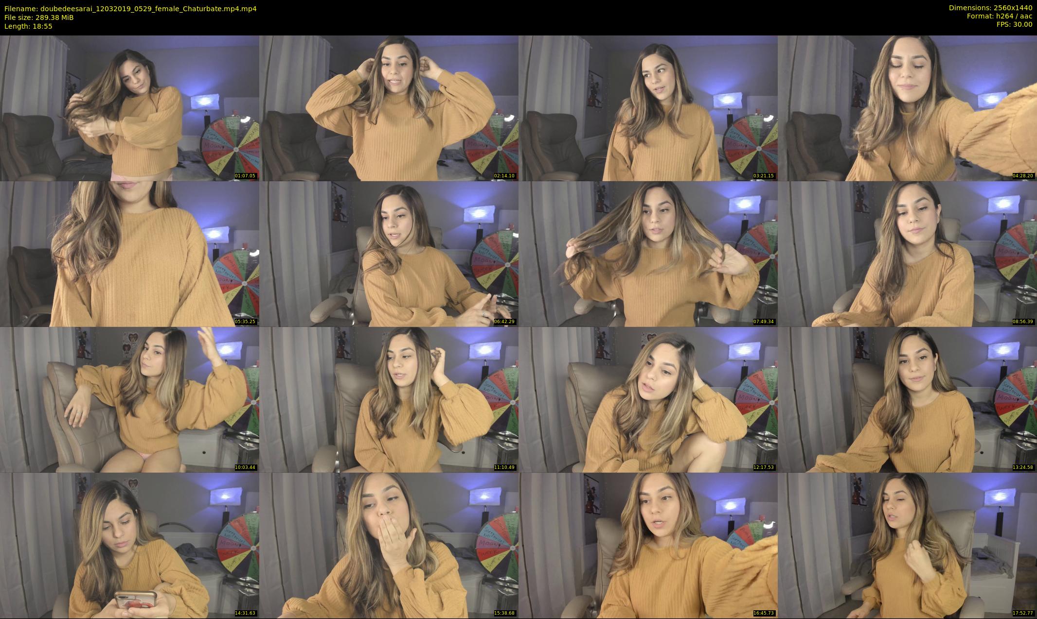 doubedeesarai — 19 minute Chaturbate female cam show recording, 1080p, Mar 12, 2019