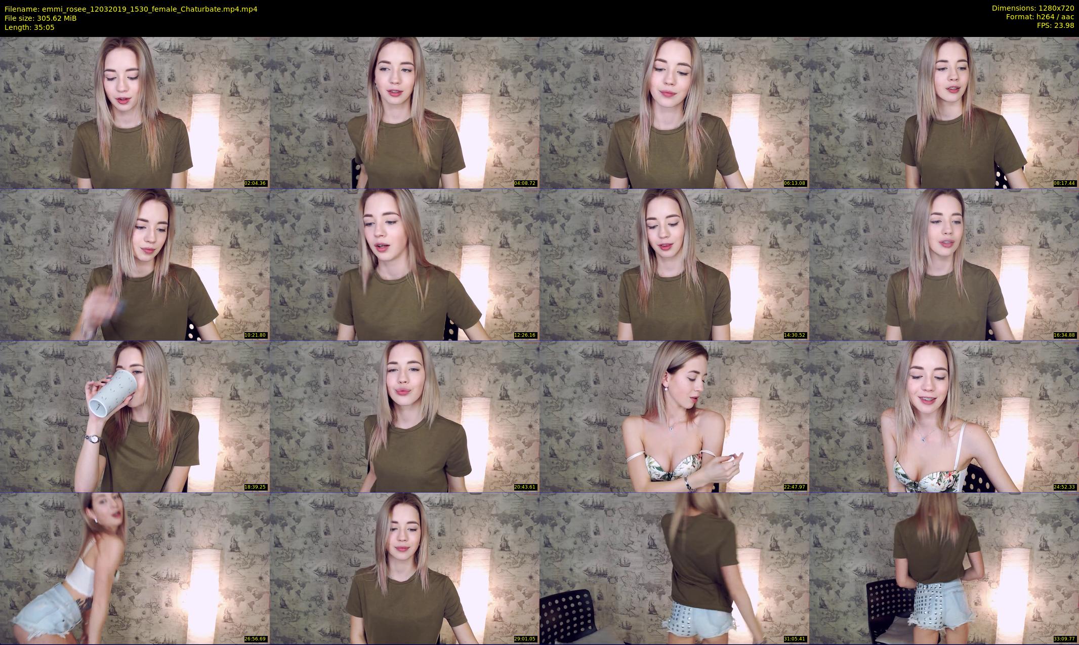 emmi_rosee — 36 minute Chaturbate female cam show recording, 720p, Mar 12, 2019