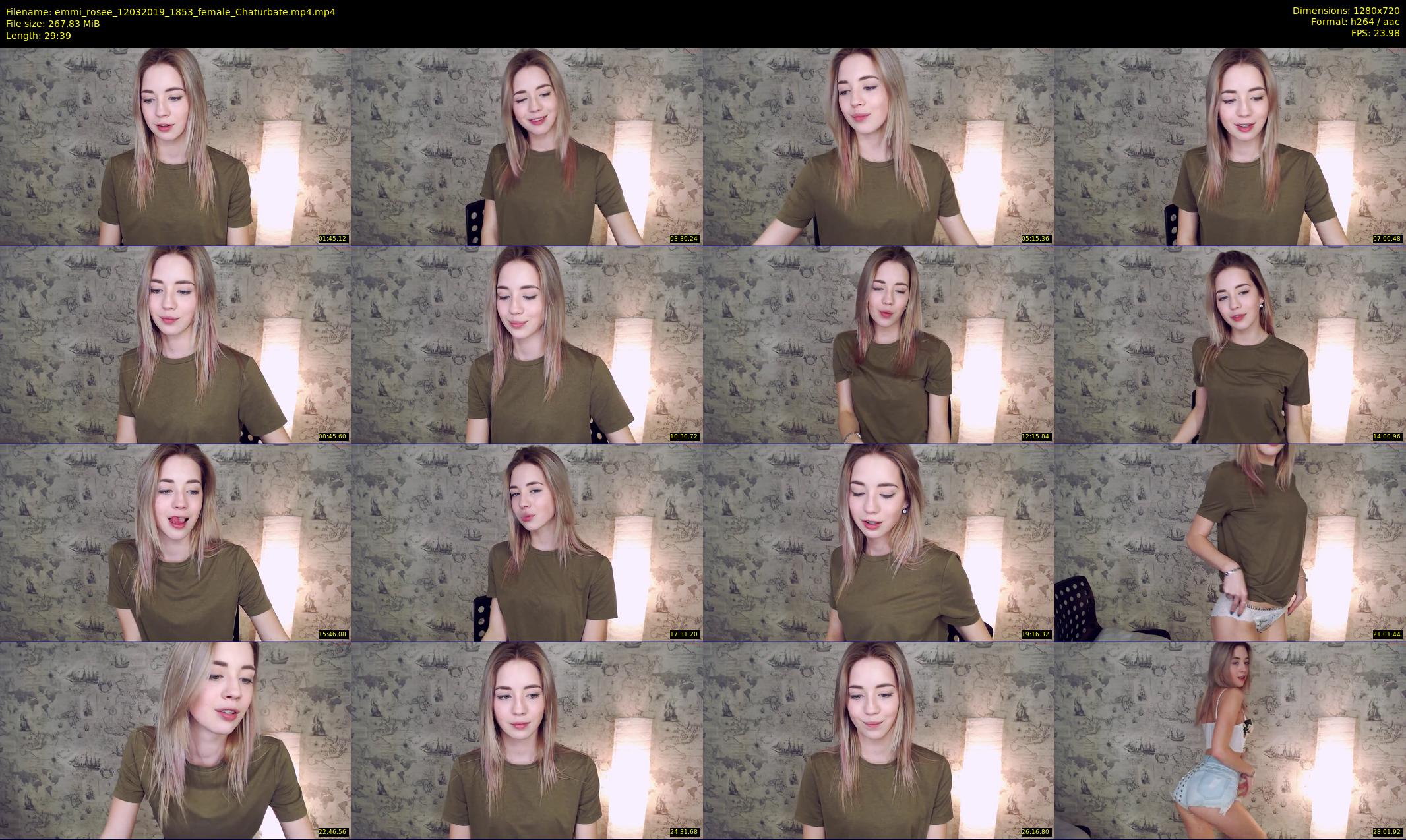 emmi_rosee — 30 minute Chaturbate female cam show recording, 720p, Mar 12, 2019