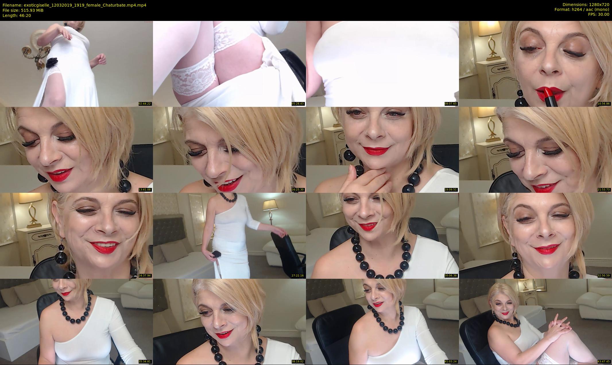 exoticgiselle — 47 minute Chaturbate female cam show recording, 720p, Mar 12, 2019