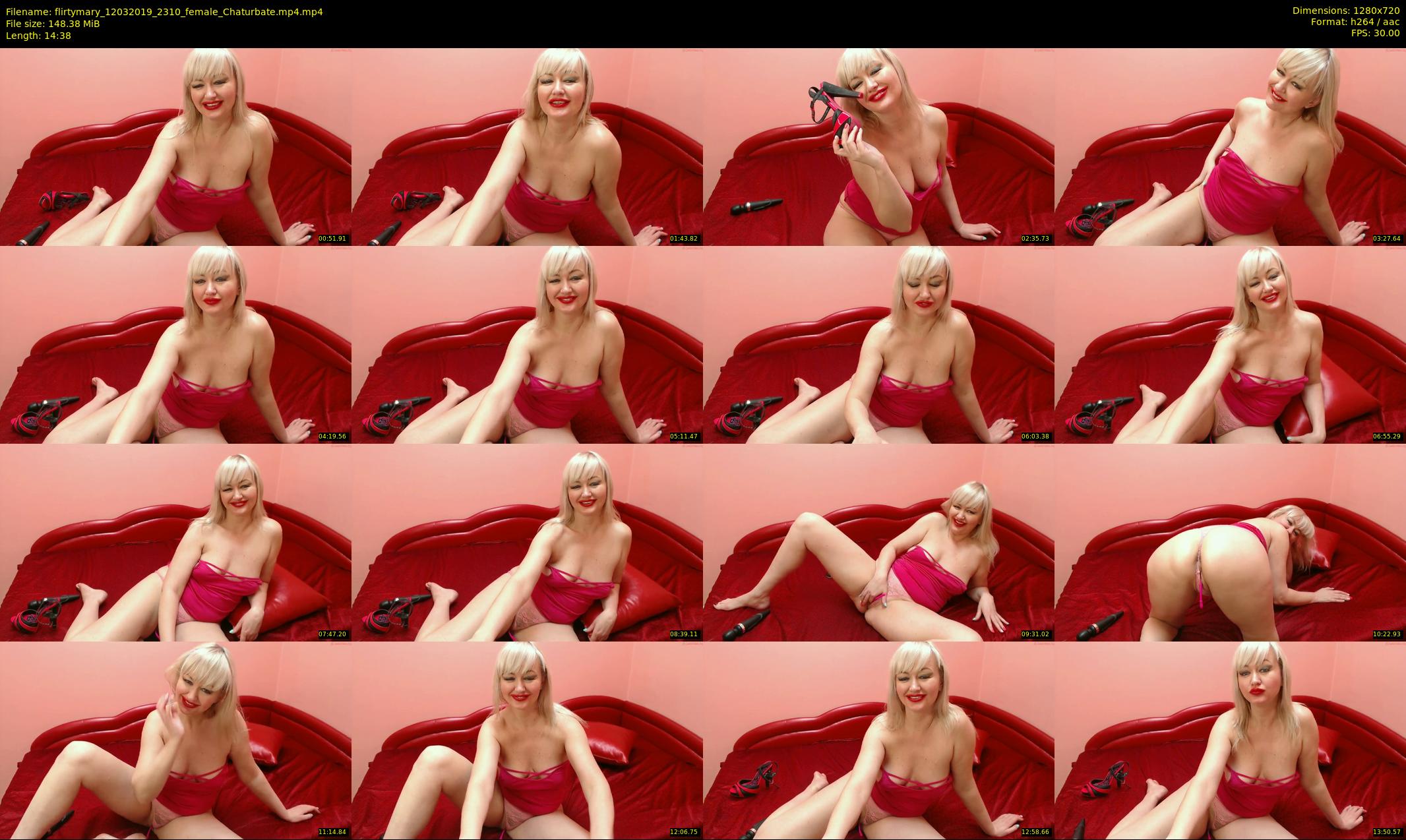 flirtymary — 15 minute Chaturbate female cam show recording, 720p, Mar 12, 2019