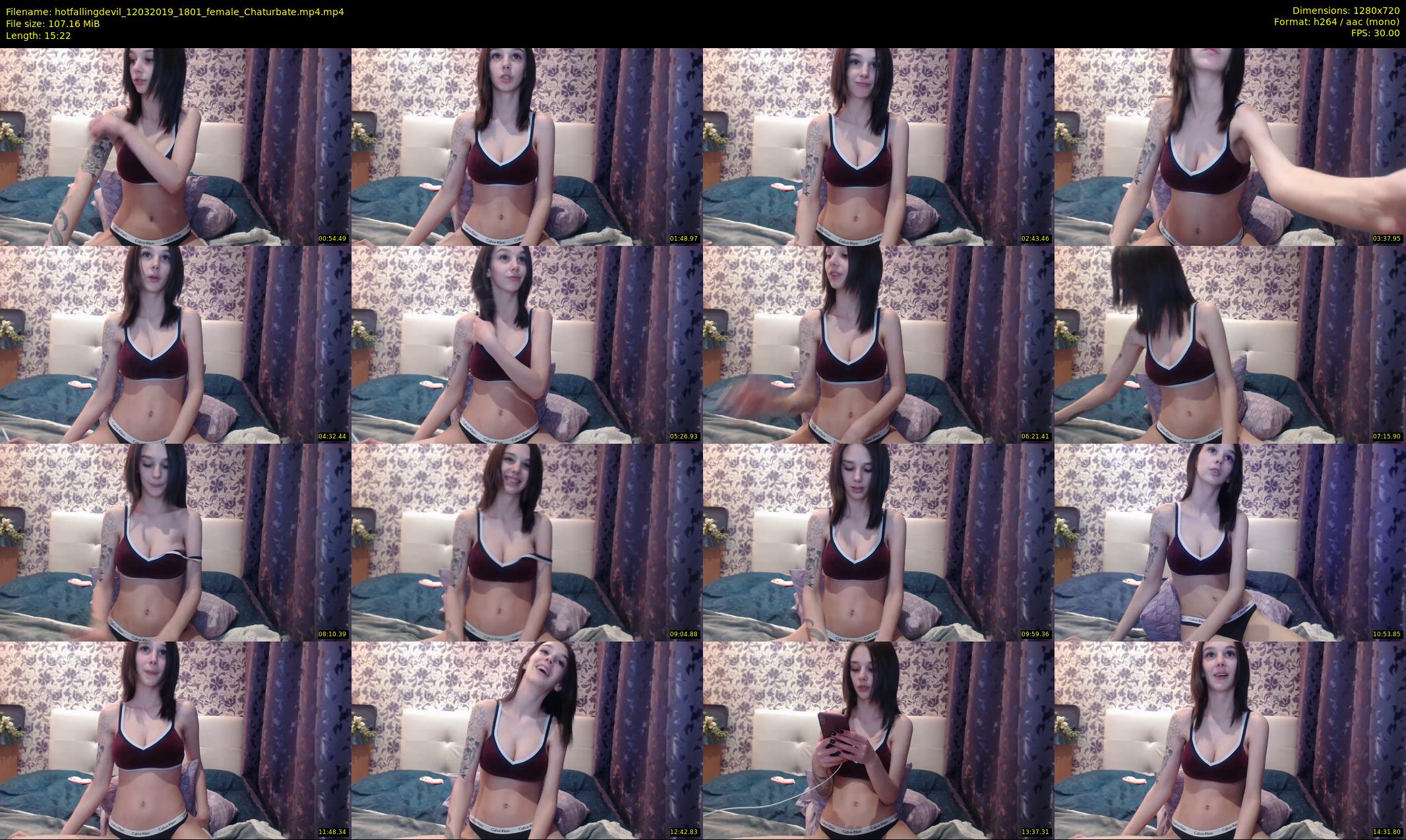 hotfallingdevil — 16 minute Chaturbate female cam show recording, 720p, Mar 12, 2019