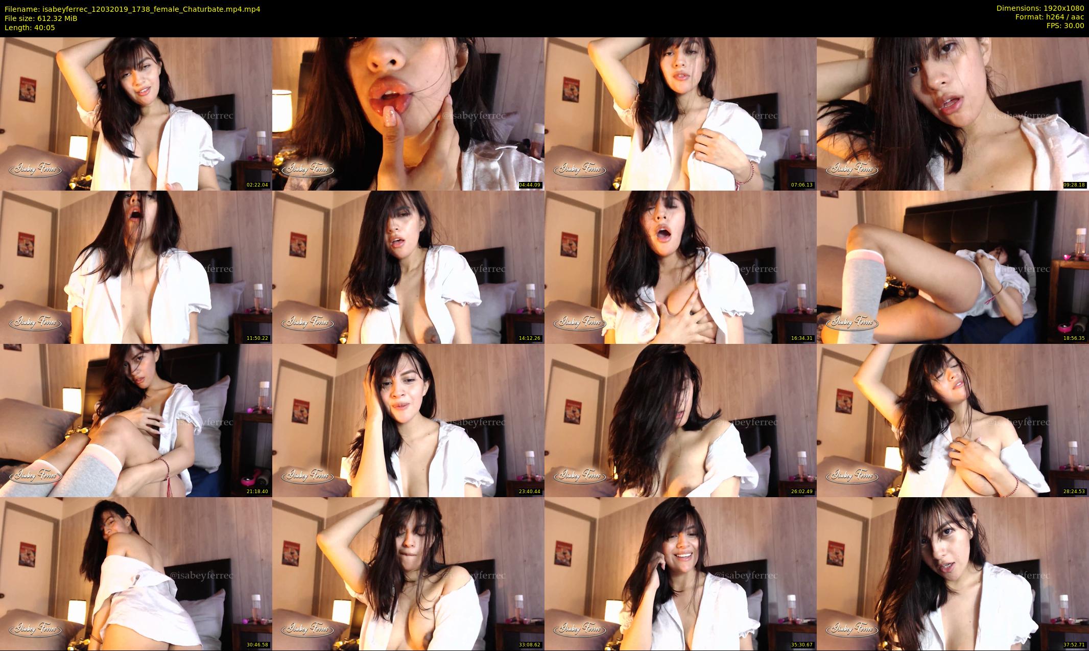isabeyferrec — 41 minute Chaturbate female cam show recording, 1080p, Mar 12, 2019