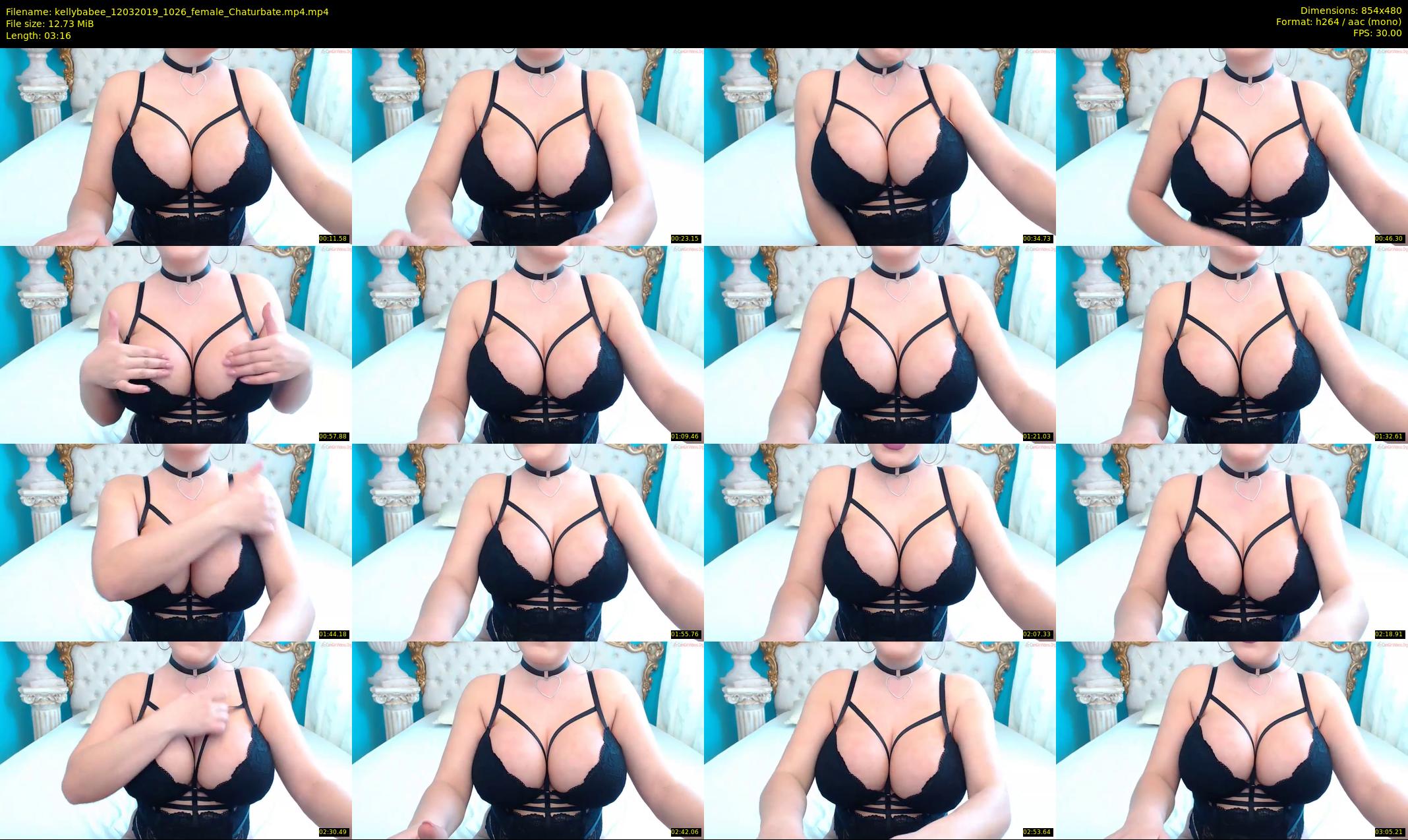 kellybabee — 4 minute Chaturbate female cam show recording, 480p, Mar 12, 2019