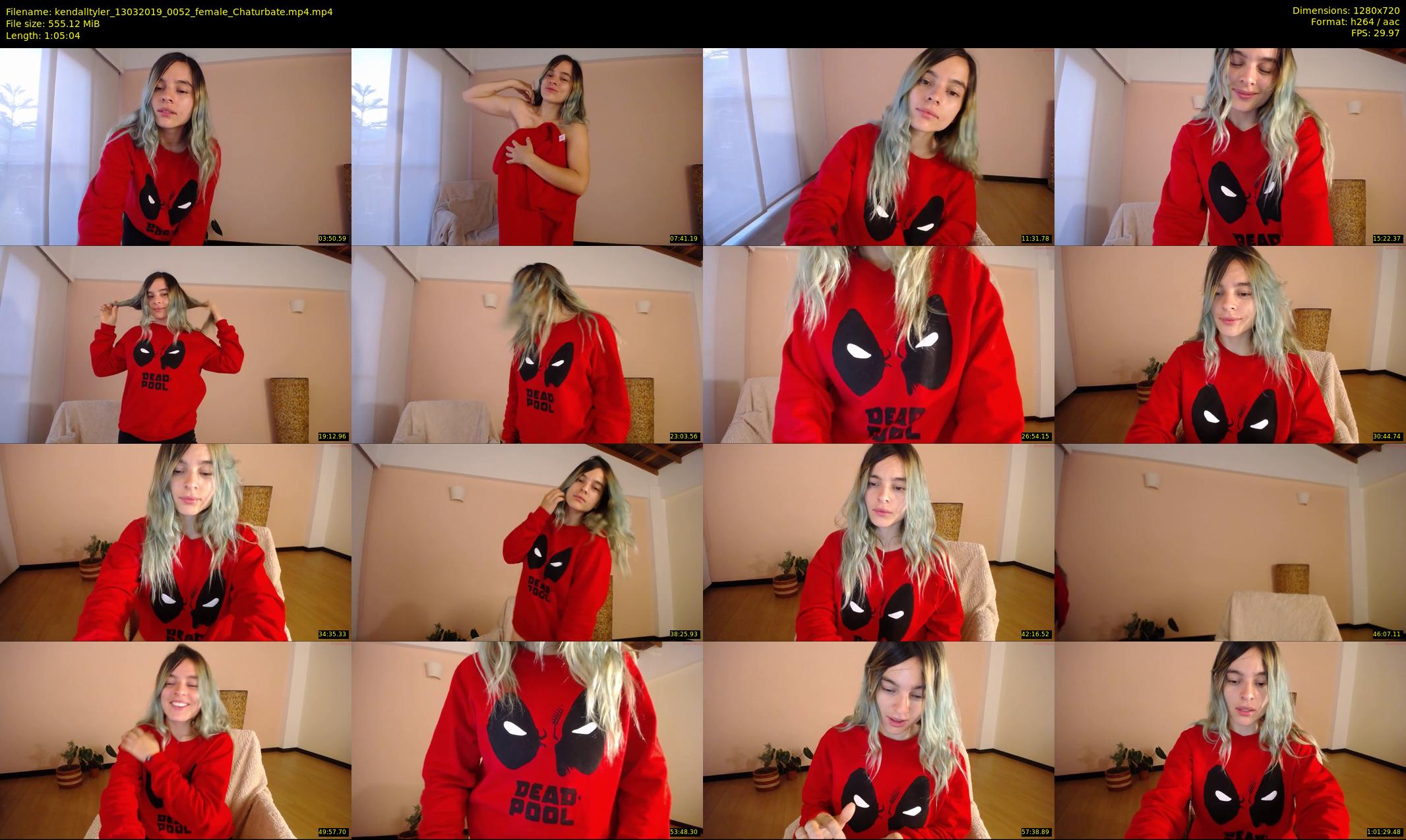 kendalltyler — 66 minute Chaturbate female cam show recording, 720p, Mar 13, 2019