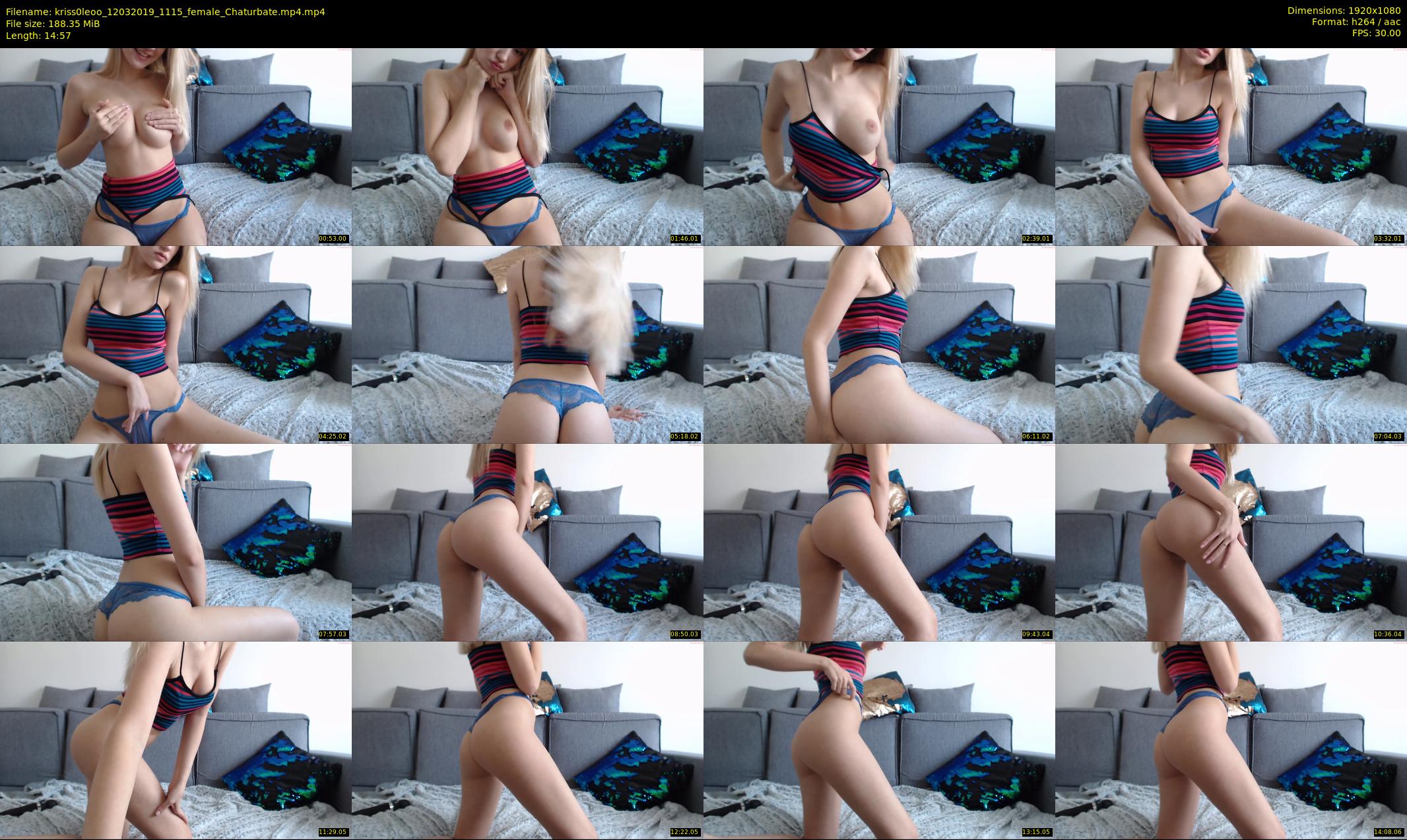 kriss0leoo — 15 minute Chaturbate couple cam show recording, 1080p, Mar 12, 2019