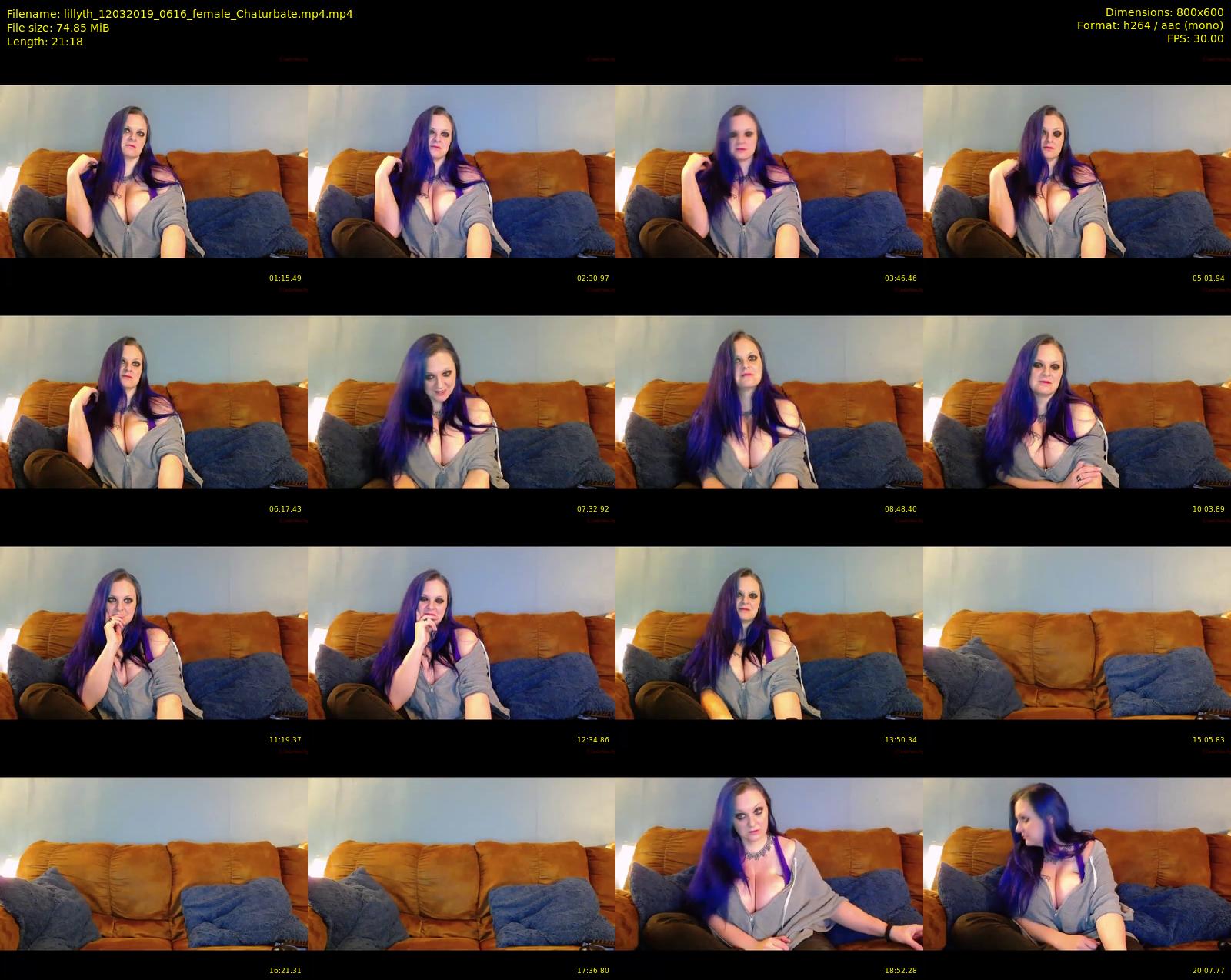 lillyth — 22 minute Chaturbate female cam show recording, 480p, Mar 12, 2019
