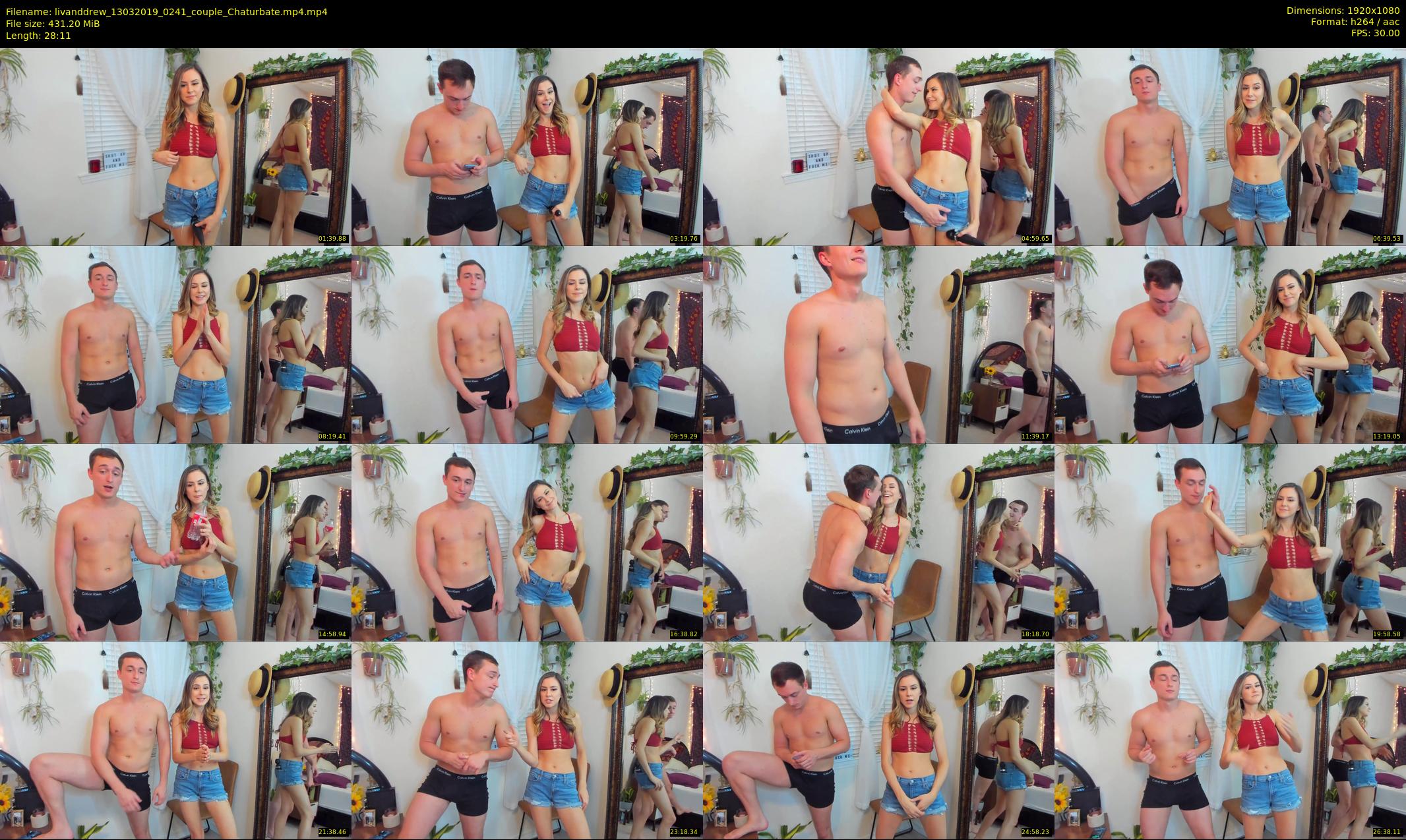 livanddrew — 29 minute Chaturbate couple cam show recording, 1080p, Mar 13, 2019