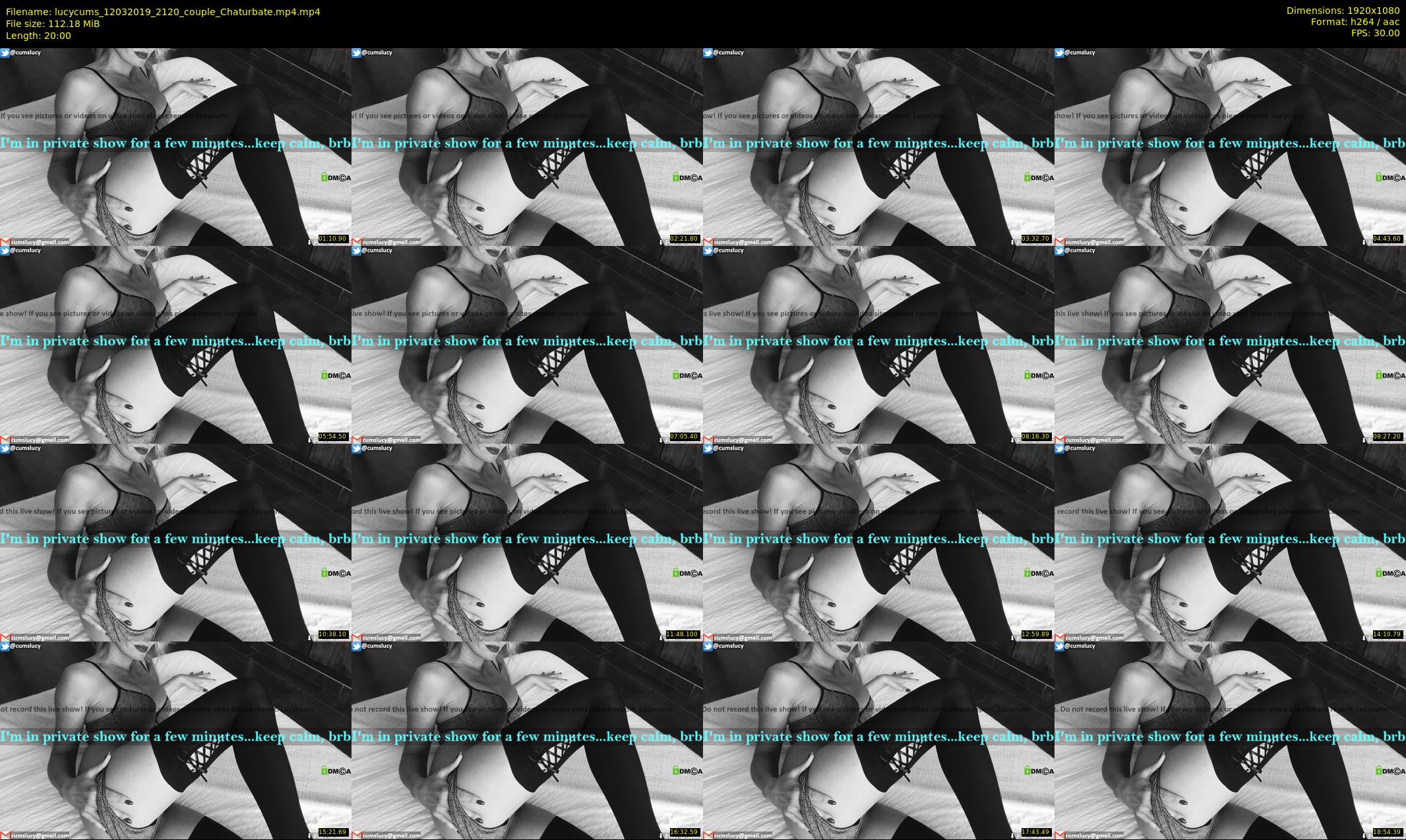lucycums — 20 minute Chaturbate couple cam show recording, 1080p, Mar 12, 2019
