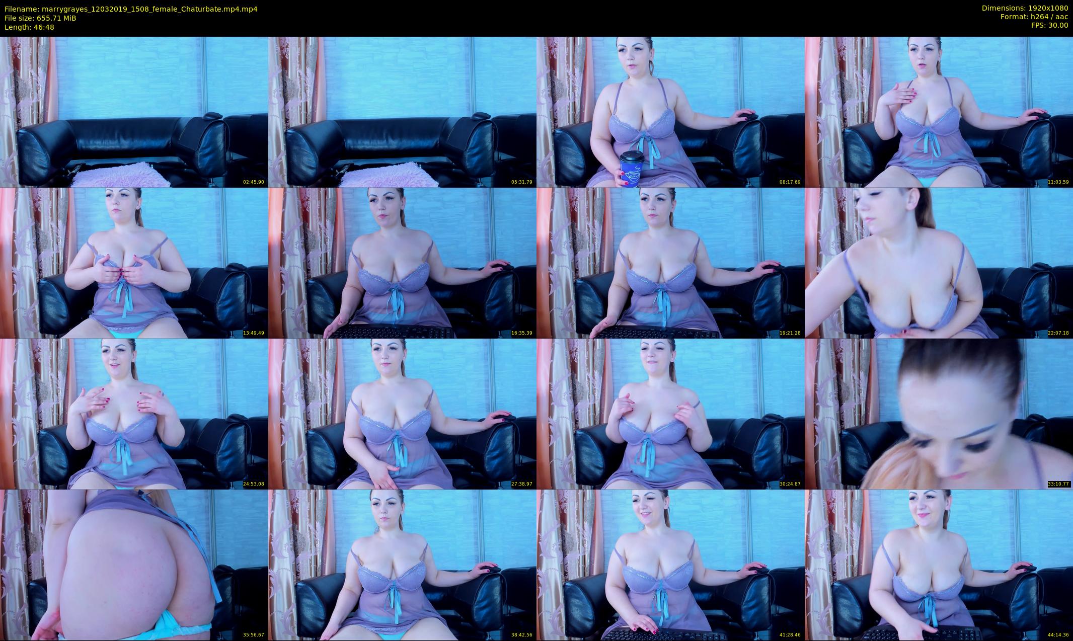 marrygrayes — 47 minute Chaturbate female cam show recording, 1080p, Mar 12, 2019